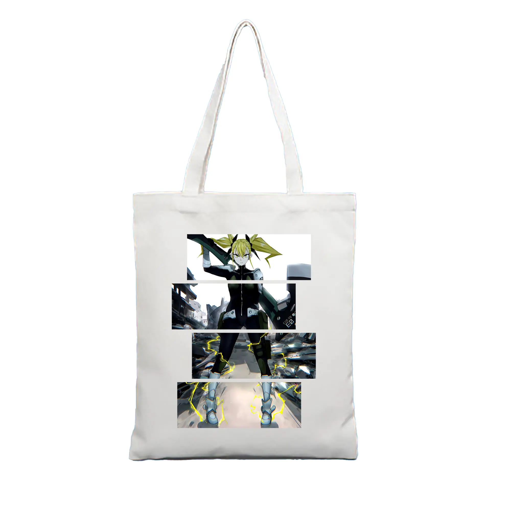 怪獣8号 グッズ,四ノ宮キコル - 縦型キャンバス手提げバッグ（トートバッグ） ・ キャンバス素材 ・ ショッピング用 ・ 軽量 丈夫 お手入れ簡単