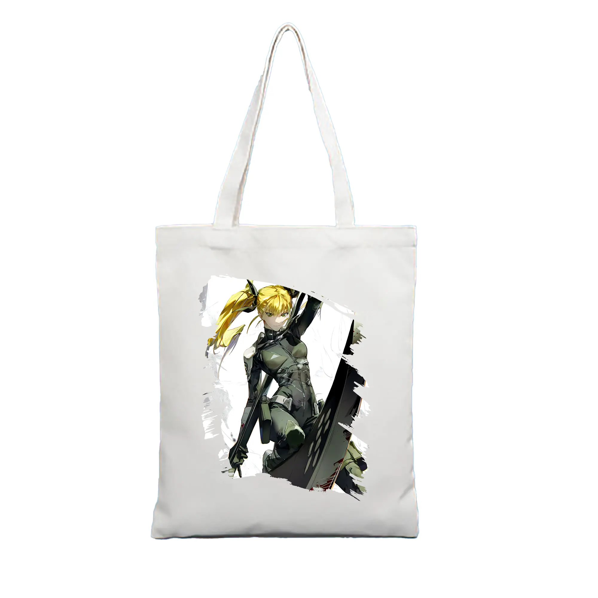 怪獣8号 グッズ,四ノ宮キコル - 縦型キャンバス手提げバッグ（トートバッグ） ・ キャンバス素材 ・ ショッピング用 ・ 軽量 丈夫 お手入れ簡単