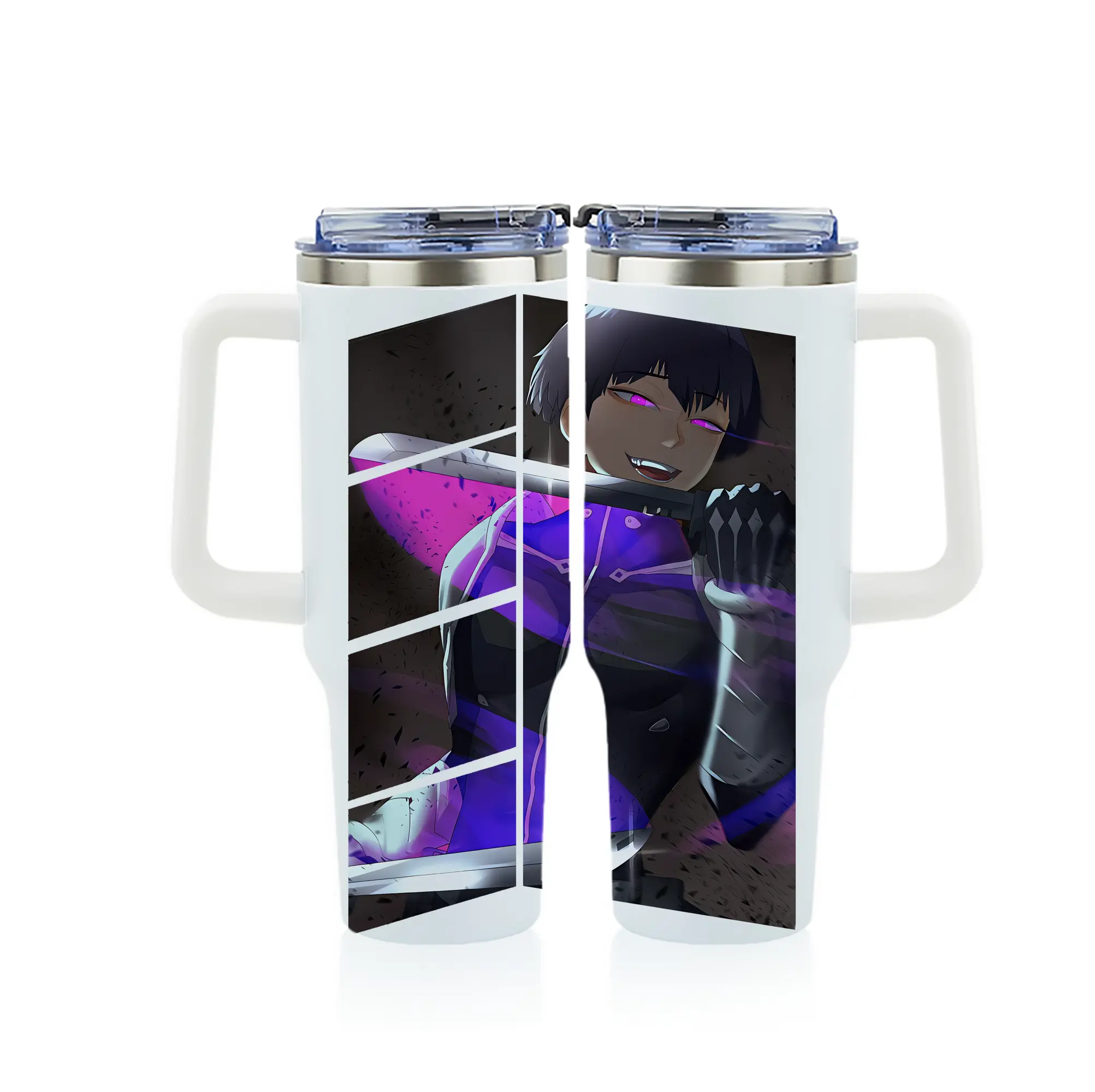 怪獣8号 グッズ,保科宗四郎 - 1200mL フルプリント車用タンブラー ・ 304ステンレス 内側 ・ 201ステンレス 外側 ・ 保温 保冷 ・ 通勤 ドライブ アウトドア用