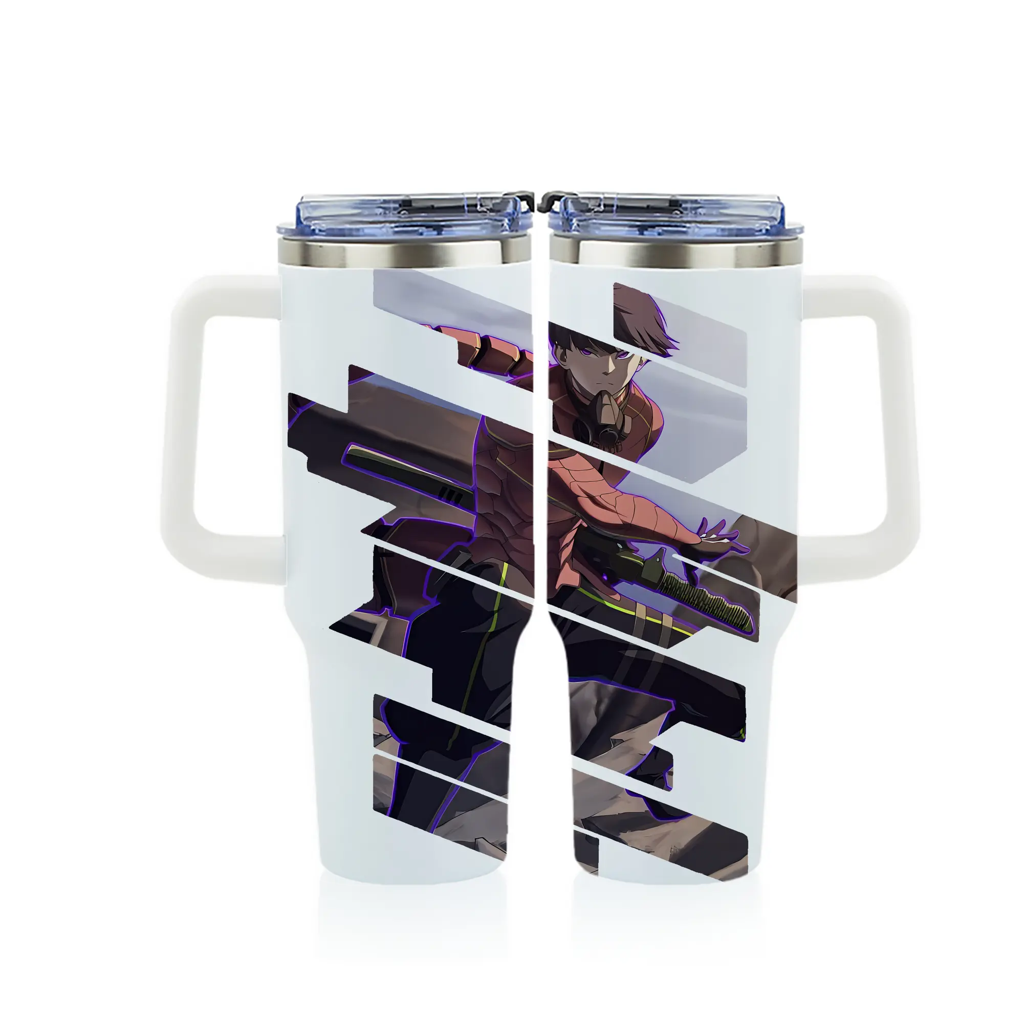 怪獣8号 グッズ,保科宗四郎 - 1200mL フルプリント車用タンブラー ・ 304ステンレス 内側 ・ 201ステンレス 外側 ・ 保温 保冷 ・ 通勤 ドライブ アウトドア用