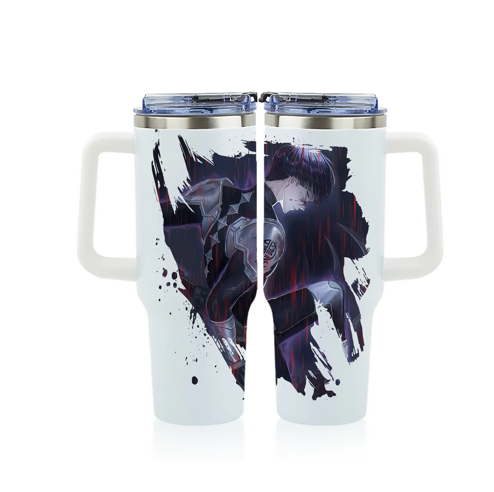 怪獣8号 グッズ,保科宗四郎 - 1200mL フルプリント車用タンブラー ・ 304ステンレス 内側 ・ 201ステンレス 外側 ・ 保温 保冷 ・ 通勤 ドライブ アウトドア用