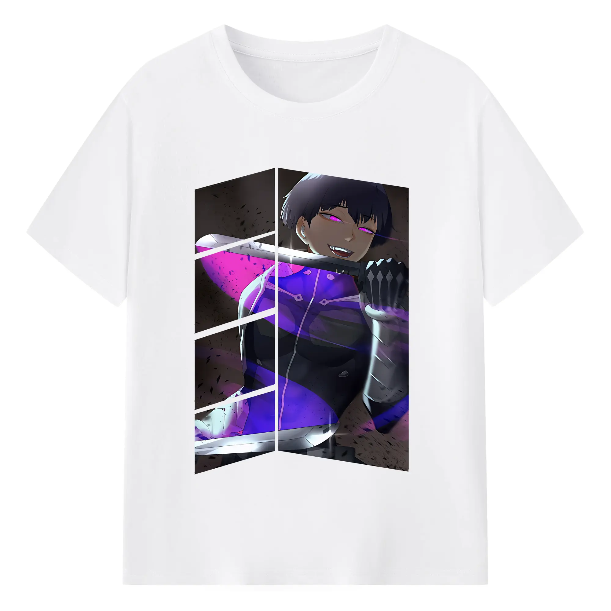 怪獣8号 グッズ,保科宗四郎 - 綿100％ 半袖Tシャツ ・ フロントプリント ・ 快適 通気性 ・ 日常使い 散歩 スポーツ用