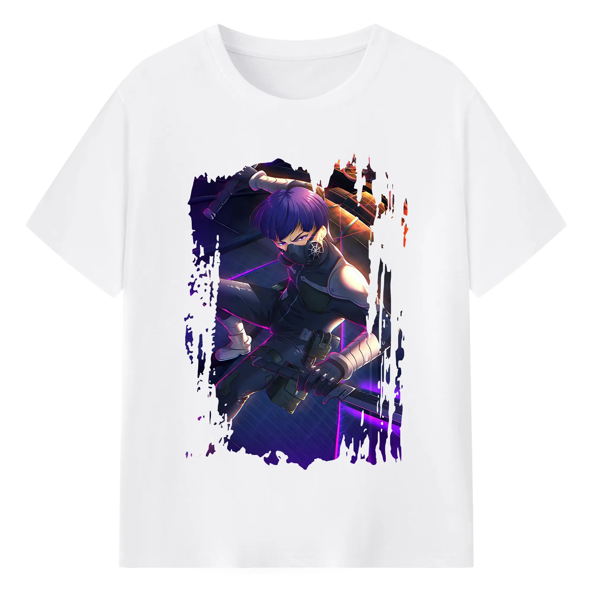 怪獣8号 グッズ,保科宗四郎 - 綿100％ 半袖Tシャツ ・ フロントプリント ・ 快適 通気性 ・ 日常使い 散歩 スポーツ用