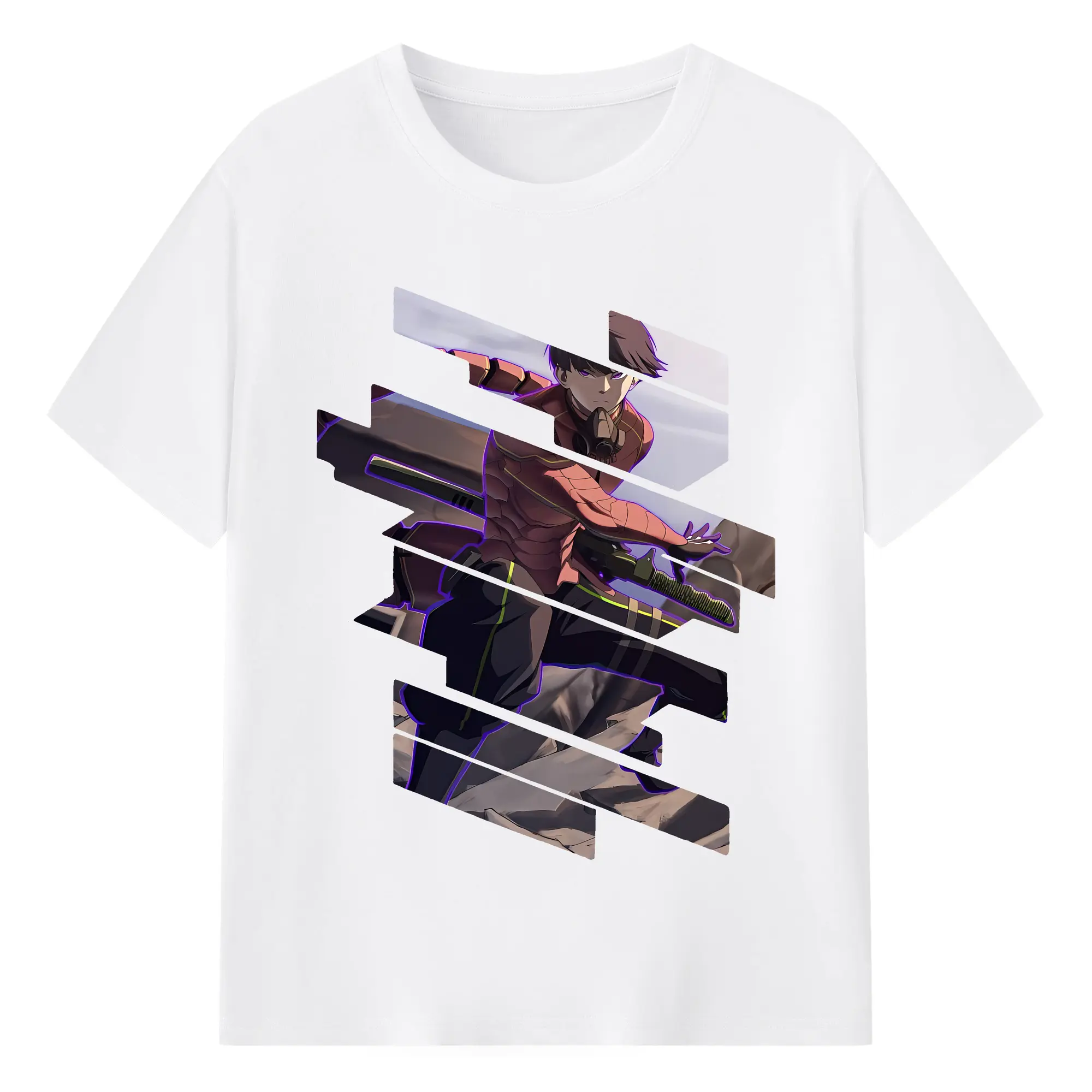 怪獣8号 グッズ,保科宗四郎 - 綿100％ 半袖Tシャツ ・ フロントプリント ・ 快適 通気性 ・ 日常使い 散歩 スポーツ用