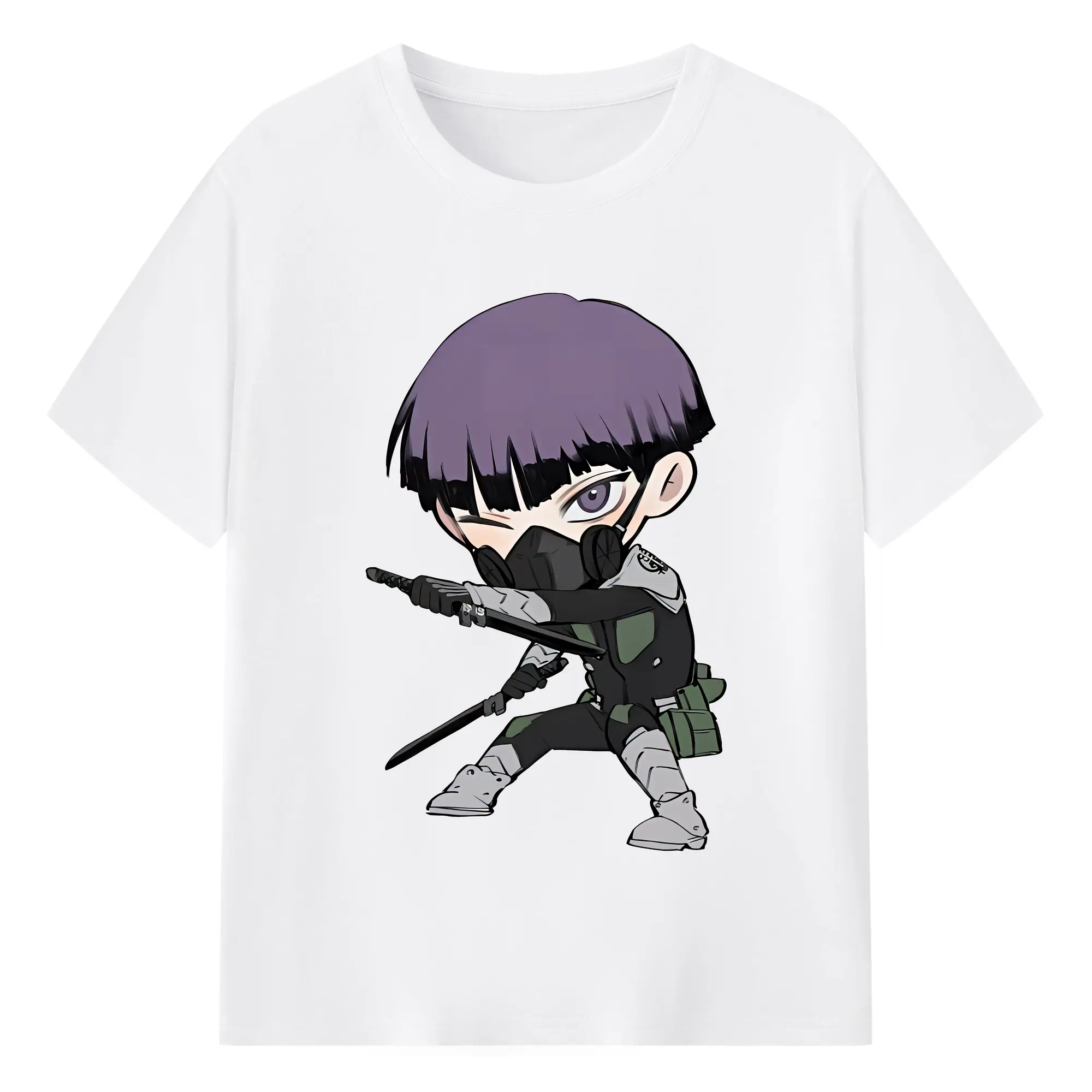 怪獣8号 グッズ,保科宗四郎 - 綿100％ 半袖Tシャツ ・ フロントプリント ・ 快適 通気性 ・ 日常使い 散歩 スポーツ用