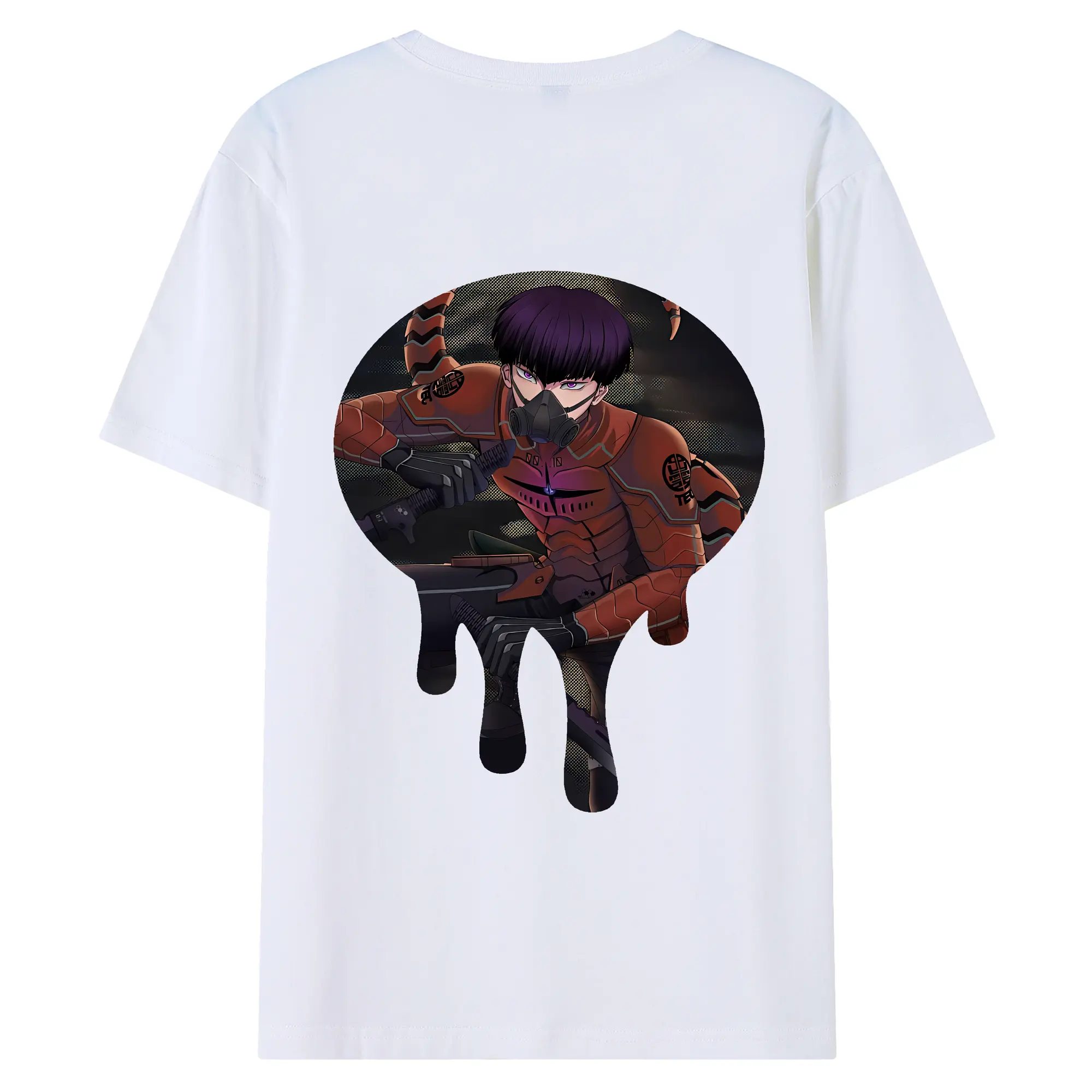 怪獣8号 グッズ,保科宗四郎 - 綿100％ 半袖Tシャツ ・ バックプリント ・ 快適 通気性 ・ 日常使い 散歩 スポーツ用