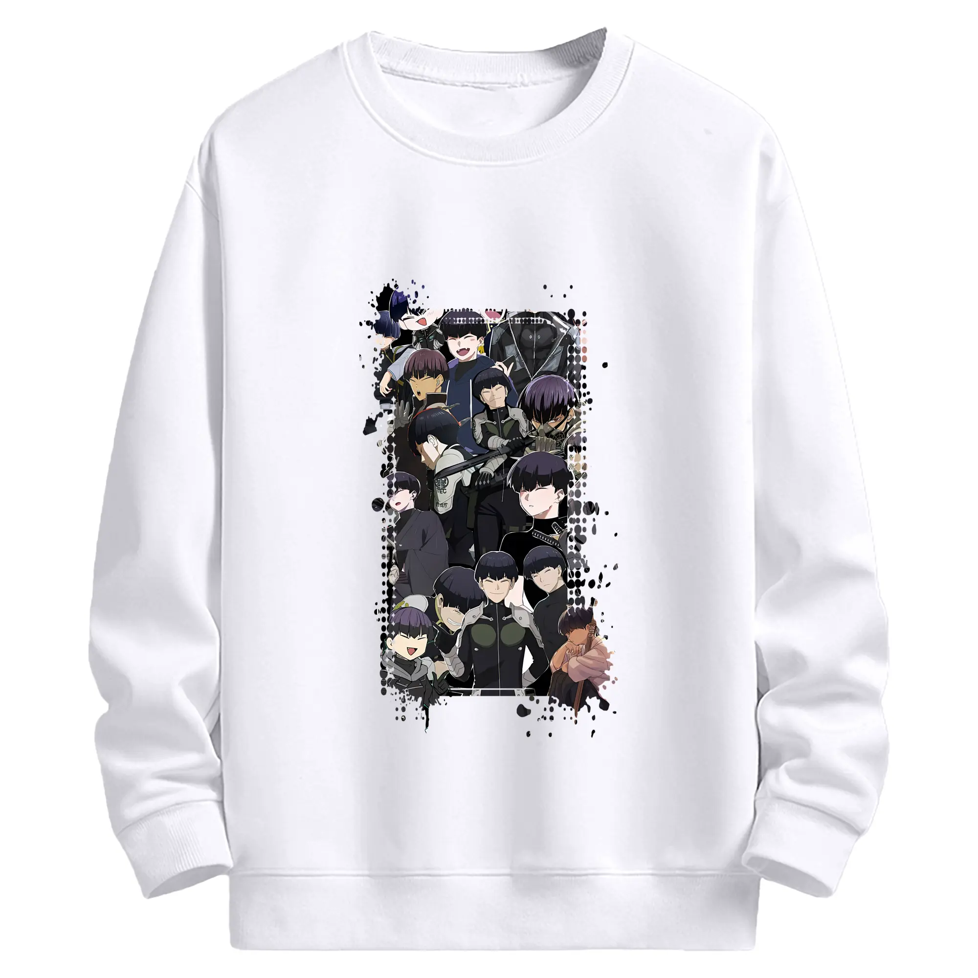 怪獣8号 グッズ,保科宗四郎 - 高品質 クルーネック スウェット ・ コットン59％ ポリエステル41％ ・ ユニセックス 長袖 トレーナー ・ カジュアル デイリー スポーツ 散歩用