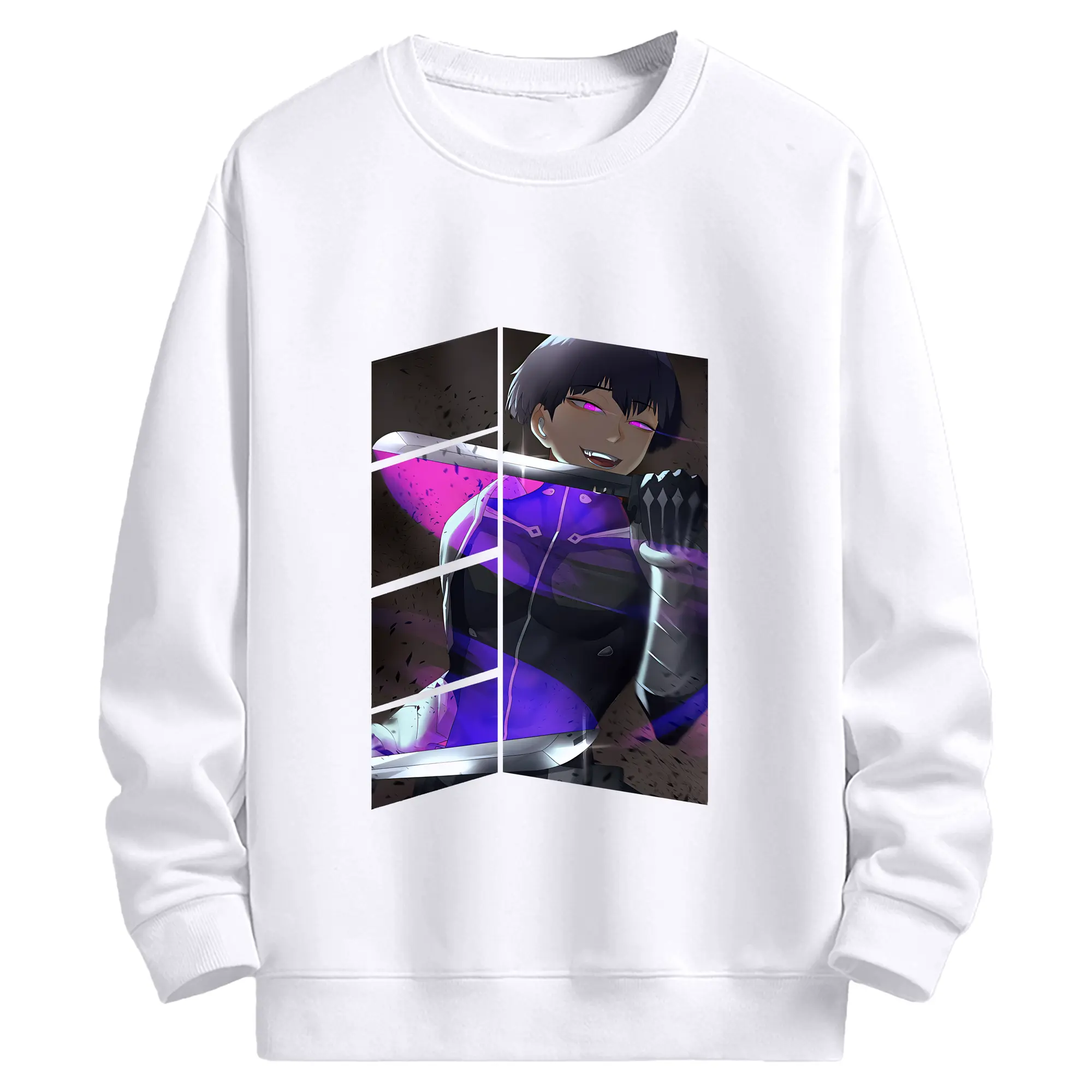 怪獣8号 グッズ,保科宗四郎 - 高品質 クルーネック スウェット ・ コットン59％ ポリエステル41％ ・ ユニセックス 長袖 トレーナー ・ カジュアル デイリー スポーツ 散歩用