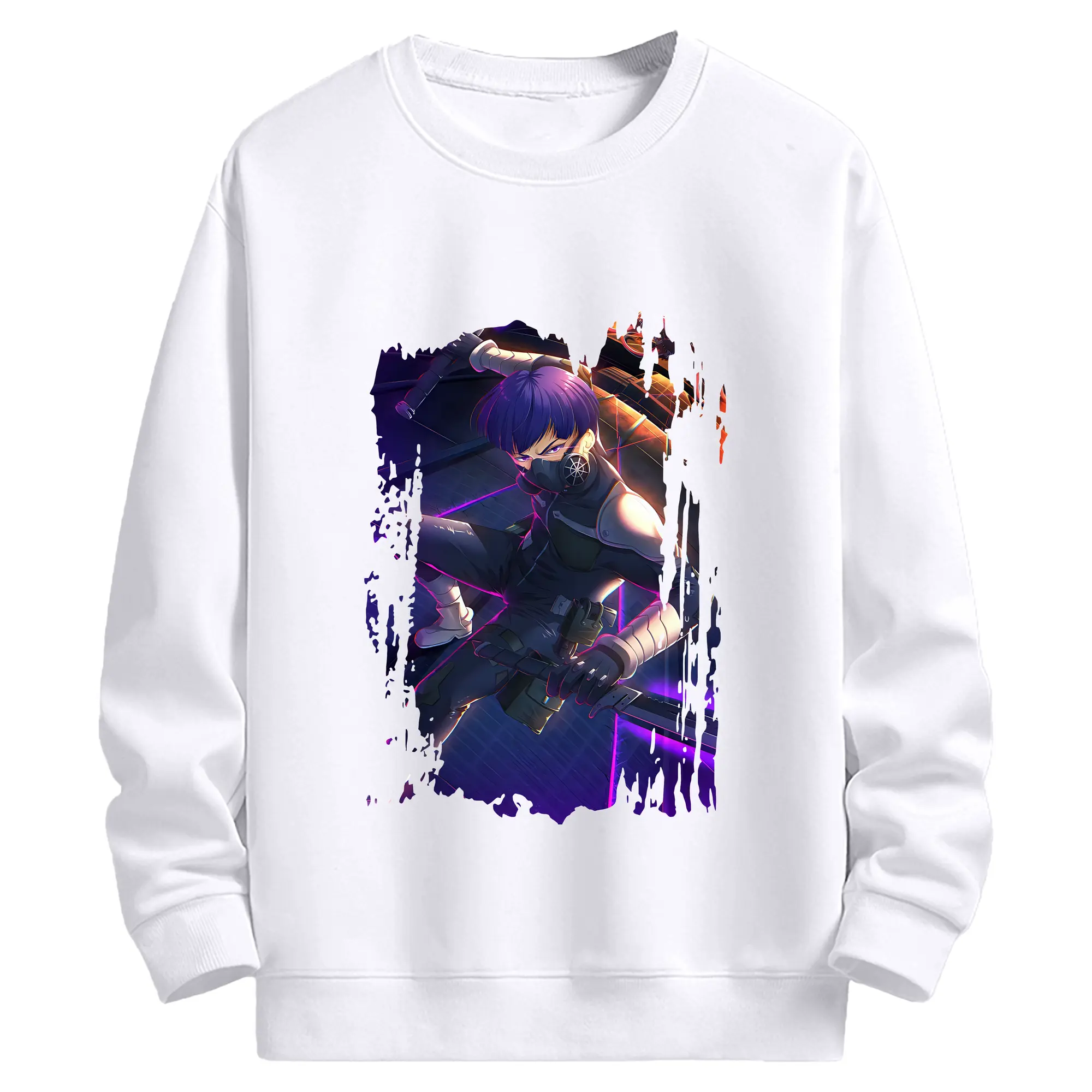 怪獣8号 グッズ,保科宗四郎 - 高品質 クルーネック スウェット ・ コットン59％ ポリエステル41％ ・ ユニセックス 長袖 トレーナー ・ カジュアル デイリー スポーツ 散歩用