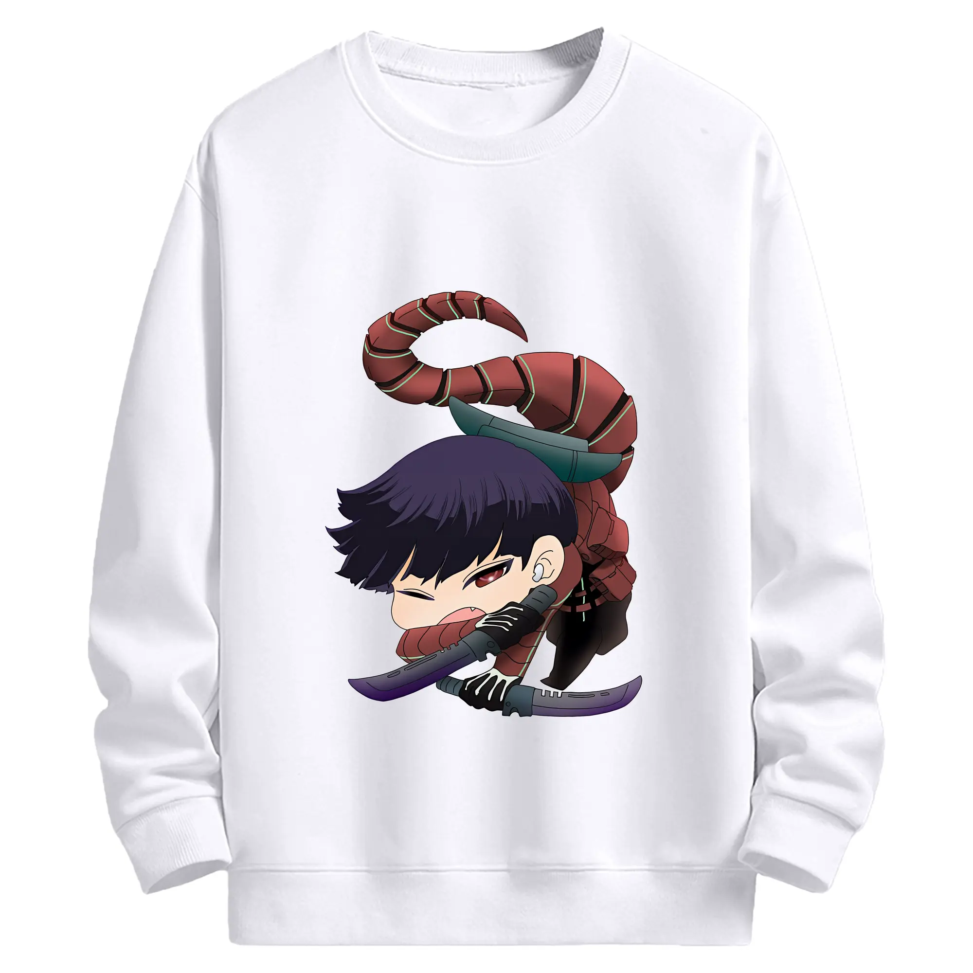 怪獣8号 グッズ,保科宗四郎 - 高品質 クルーネック スウェット ・ コットン59％ ポリエステル41％ ・ ユニセックス 長袖 トレーナー ・ カジュアル デイリー スポーツ 散歩用