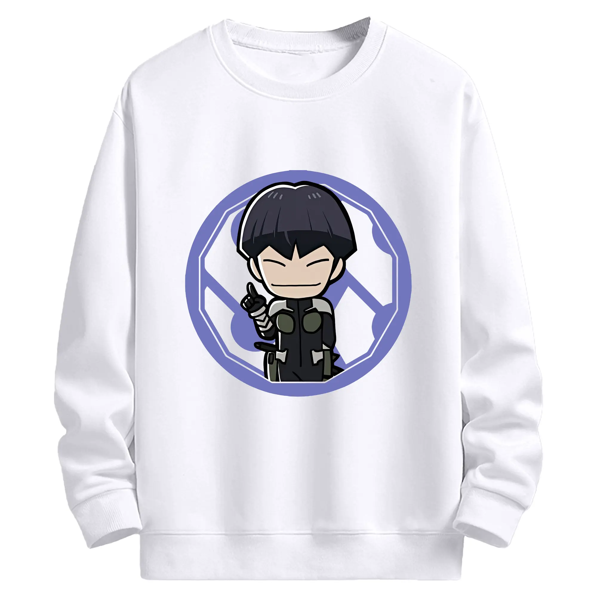 怪獣8号 グッズ,保科宗四郎 - 高品質 クルーネック スウェット ・ コットン59％ ポリエステル41％ ・ ユニセックス 長袖 トレーナー ・ カジュアル デイリー スポーツ 散歩用