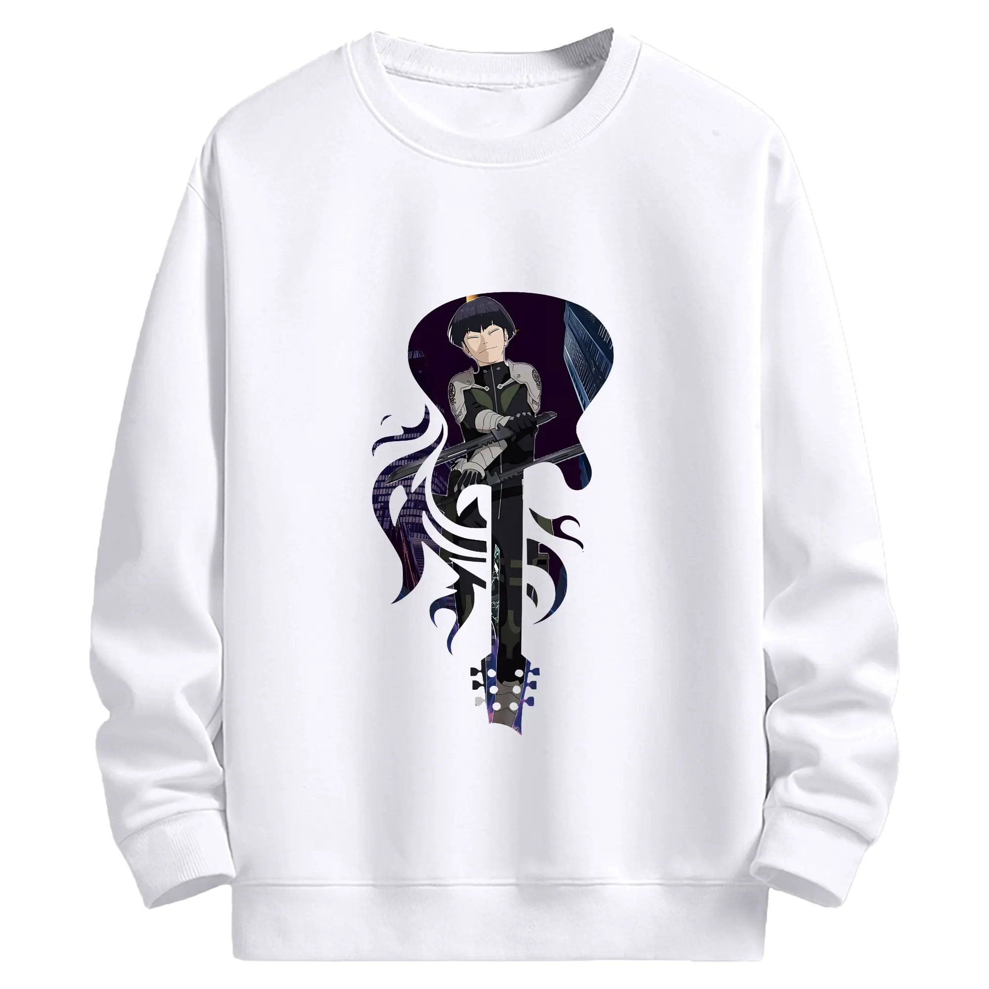 怪獣8号 グッズ,保科宗四郎 - 高品質 クルーネック スウェット ・ コットン59％ ポリエステル41％ ・ ユニセックス 長袖 トレーナー ・ カジュアル デイリー スポーツ 散歩用