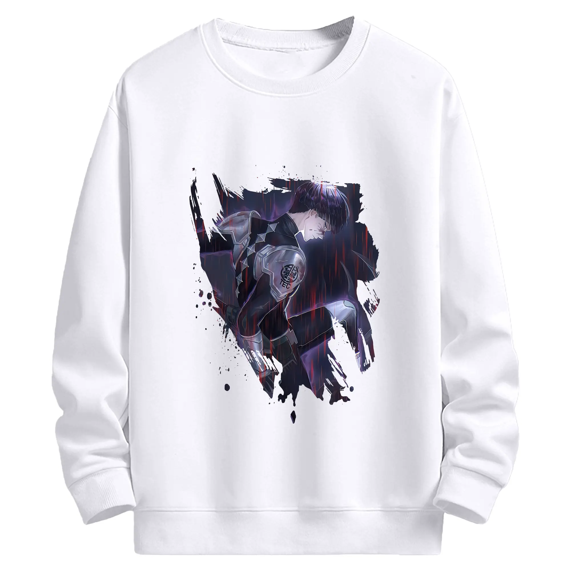 怪獣8号 グッズ,保科宗四郎 - 高品質 クルーネック スウェット ・ コットン59％ ポリエステル41％ ・ ユニセックス 長袖 トレーナー ・ カジュアル デイリー スポーツ 散歩用