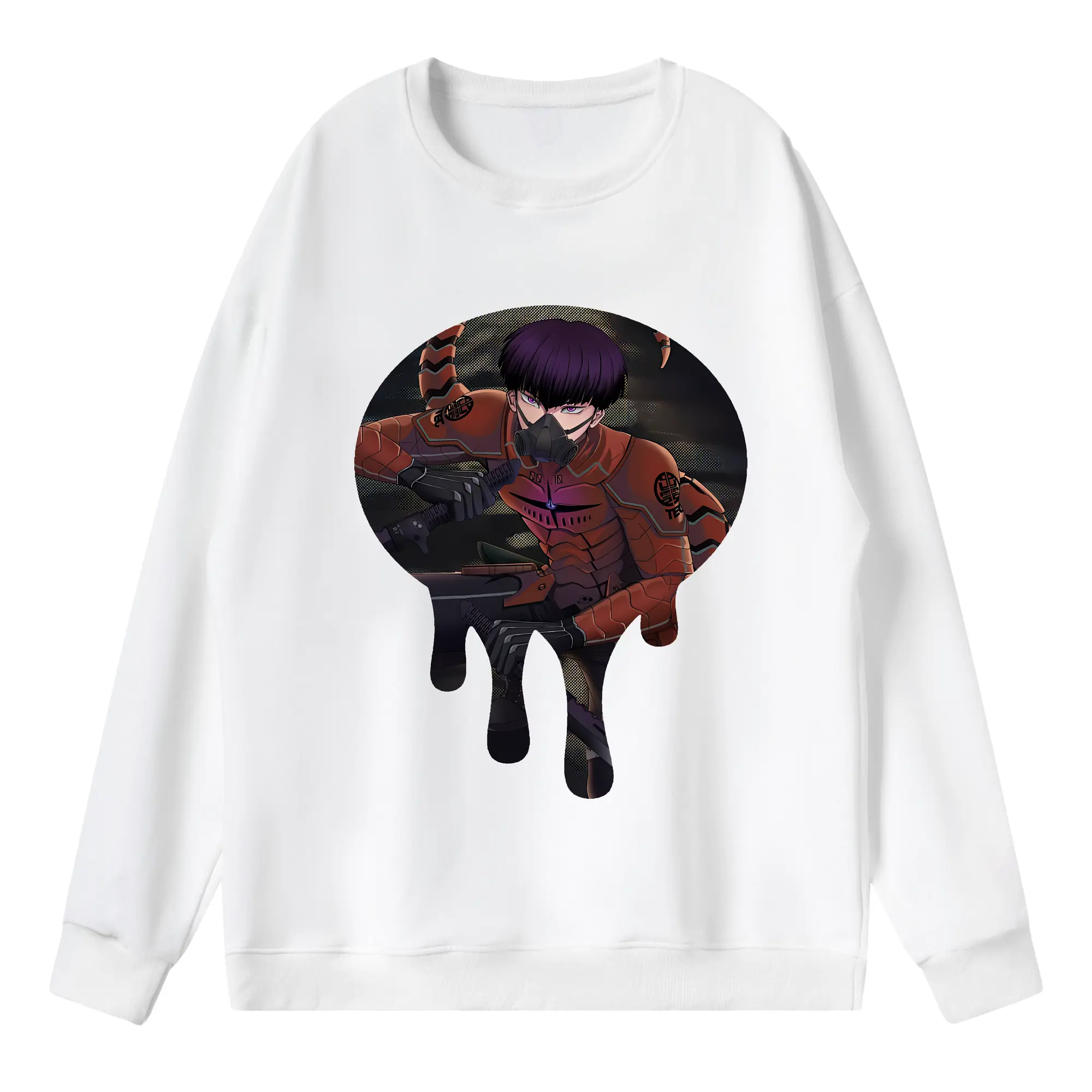 怪獣8号 グッズ,保科宗四郎 - 薄手 クルーネック スウェット 裏毛260g · ポリエステル 春秋向け カジュアル 男女兼用 · トレーナー デイリー スポーツ 散歩に最適