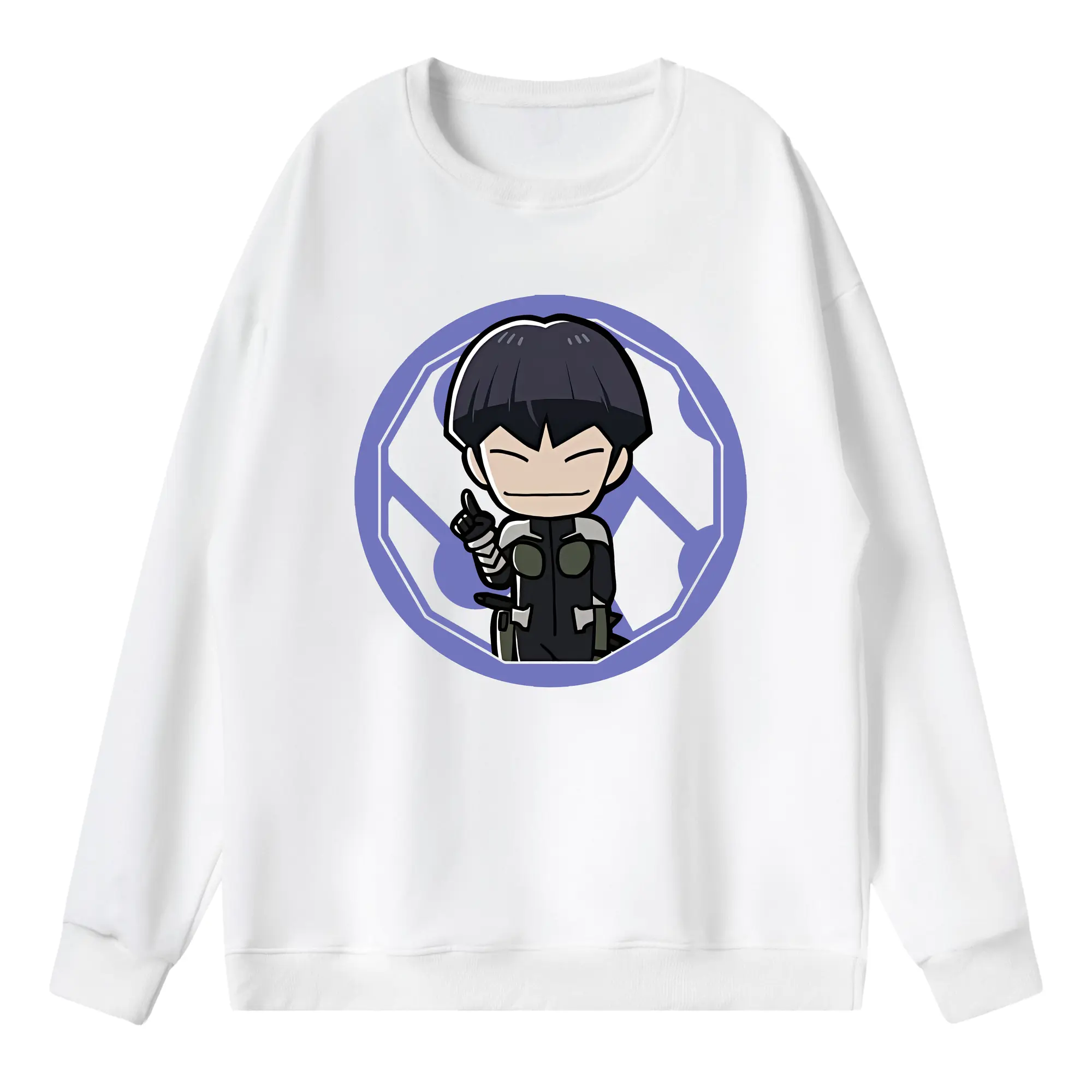 怪獣8号 グッズ,保科宗四郎 - 薄手 クルーネック スウェット 裏毛260g · ポリエステル 春秋向け カジュアル 男女兼用 · トレーナー デイリー スポーツ 散歩に最適