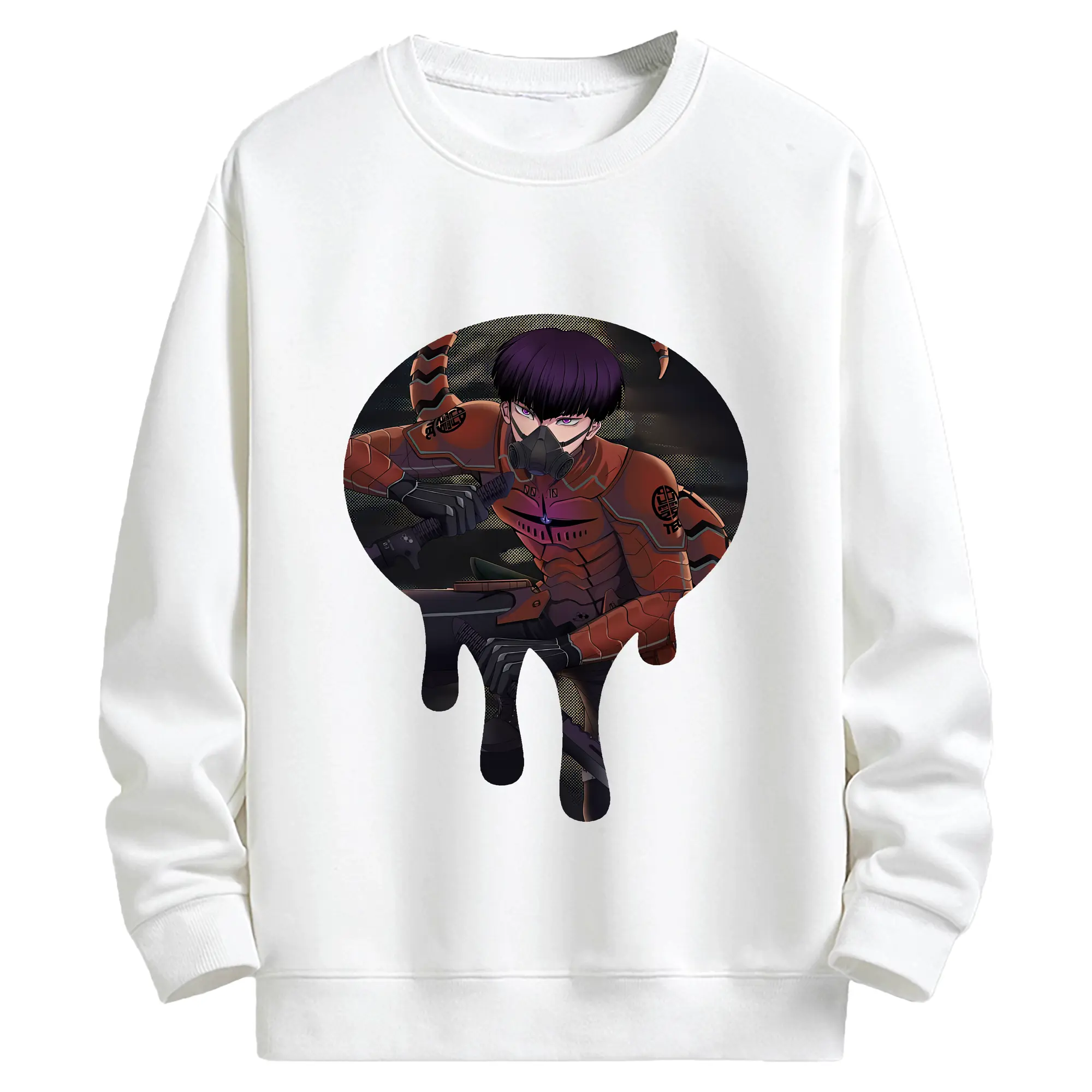 怪獣8号 グッズ,保科宗四郎 - キッズ クルーネックスウェットシャツ ・ フロントプリント ・ 綿80％ ポリエステル20％ ・ 快適 通学 スポーツ 日常使い お散歩用