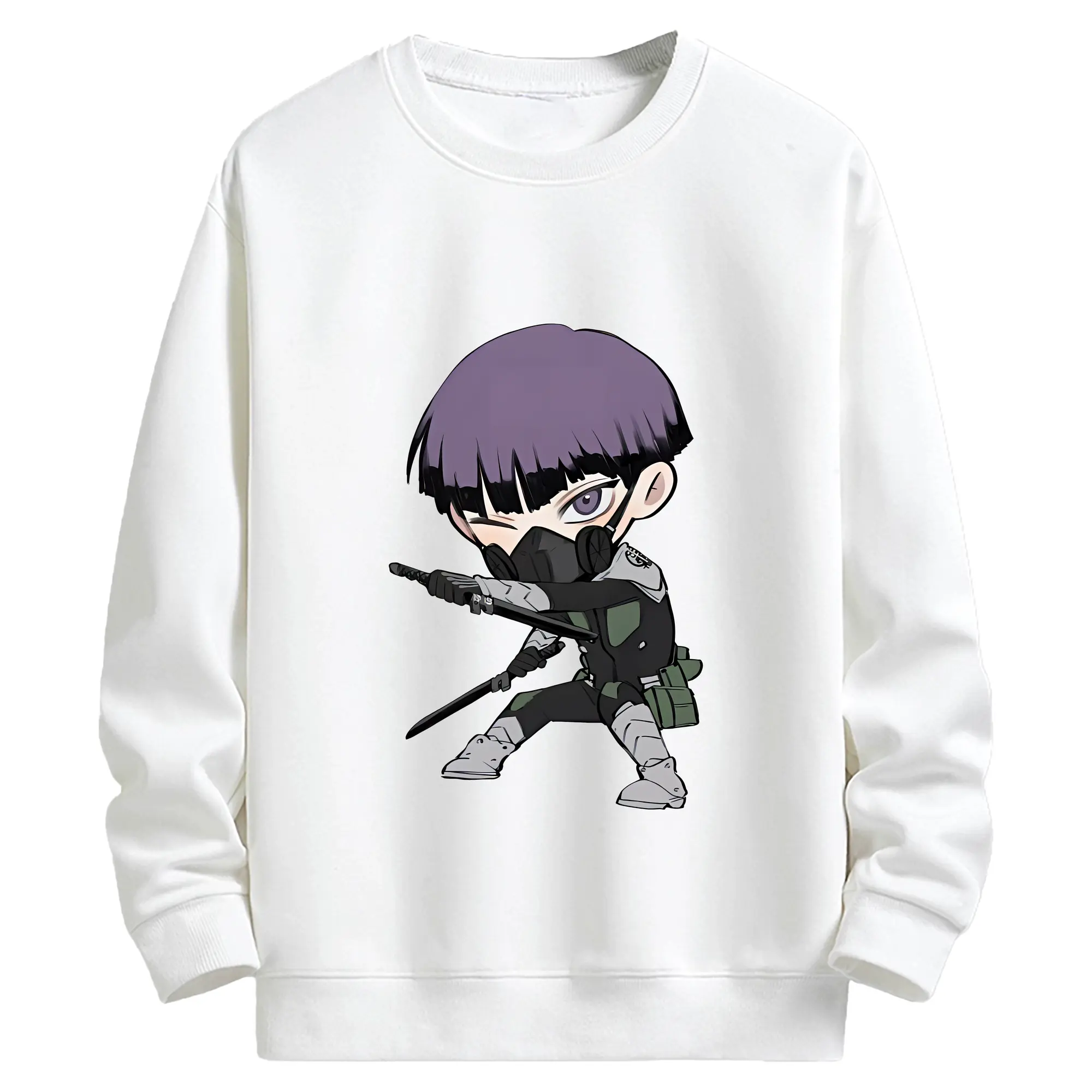 怪獣8号 グッズ,保科宗四郎 - キッズ クルーネックスウェットシャツ ・ フロントプリント ・ 綿80％ ポリエステル20％ ・ 快適 通学 スポーツ 日常使い お散歩用