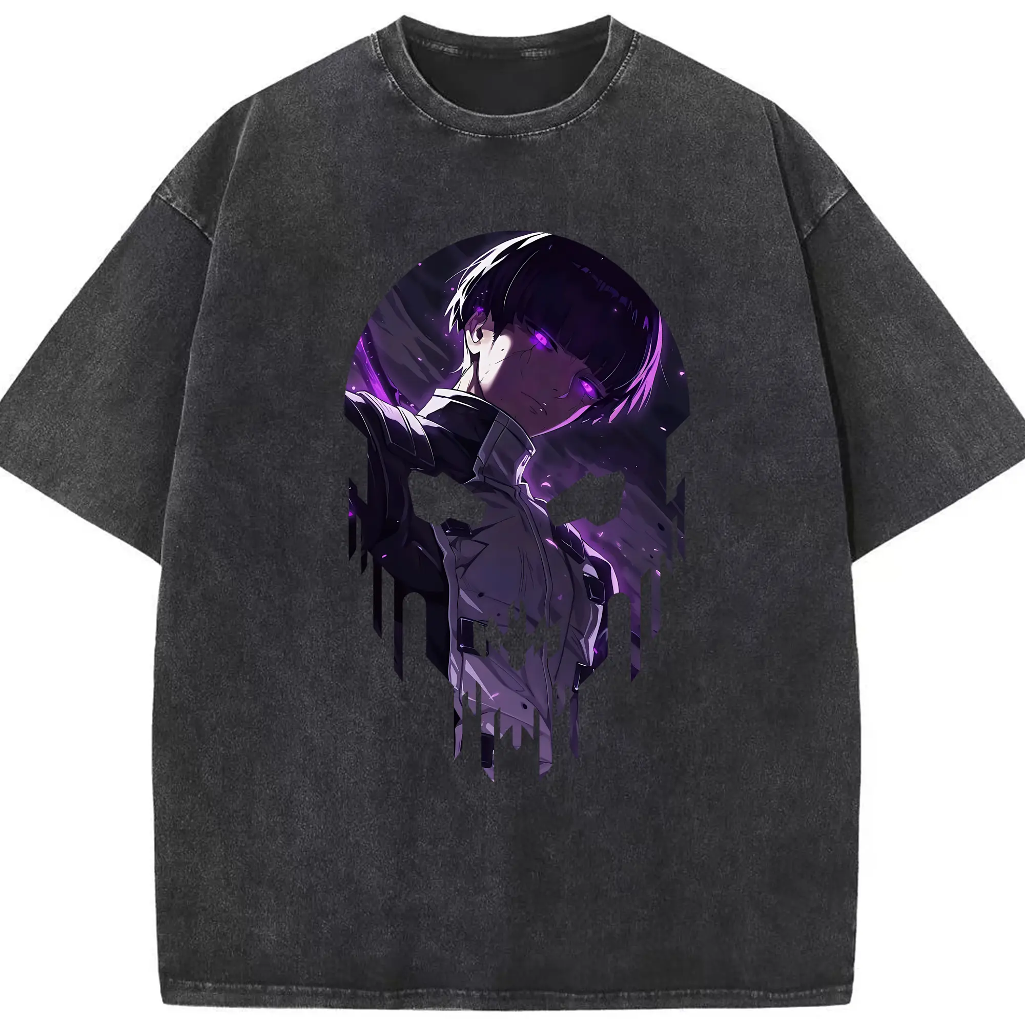 怪獣8号 グッズ,保科宗四郎 - 綿100％ ヴィンテージ風 半袖Tシャツ ・ フロントプリント ・ 柔らか肌触り ・ 通気性 快適 ・ スポーツ カジュアル 外出用