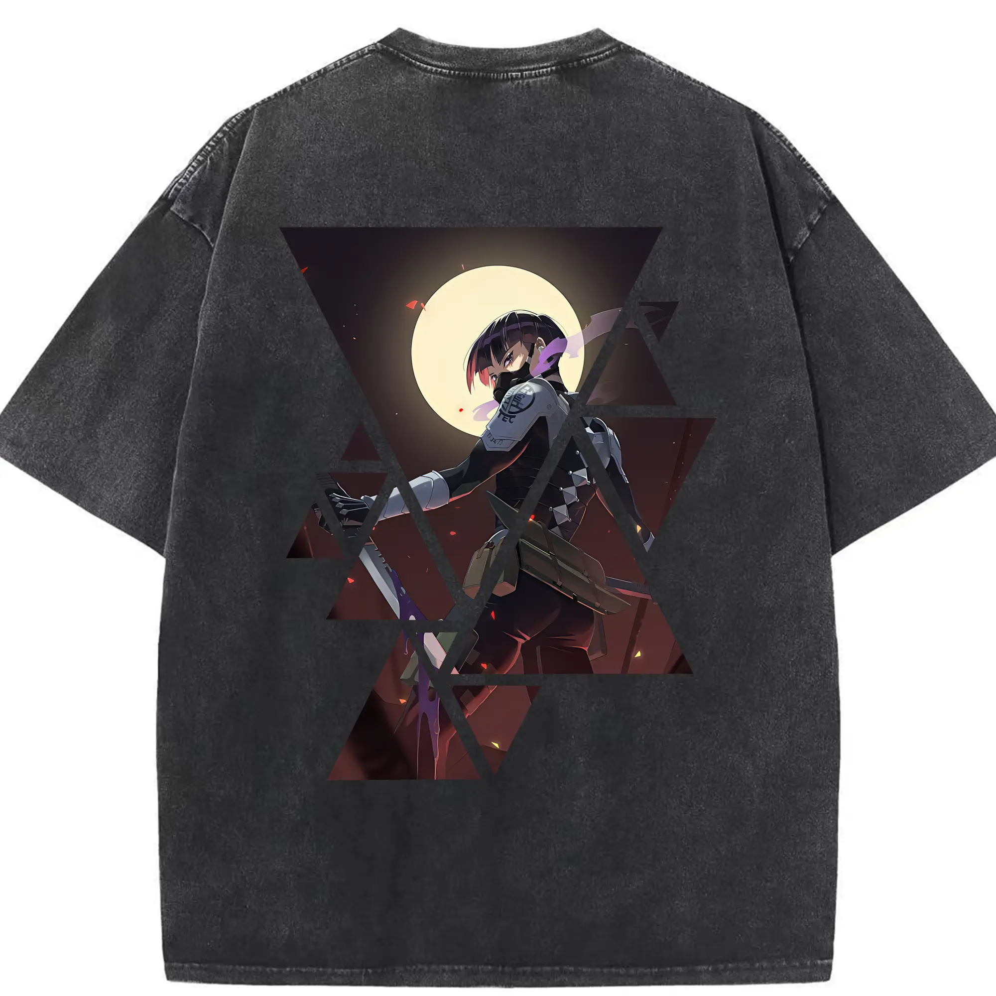 怪獣8号 グッズ,保科宗四郎 - 綿100％ ヴィンテージ風 半袖Tシャツ ・ 背面プリント ・ 柔らか肌触り ・ 通気性 快適 ・ スポーツ カジュアル 外出用