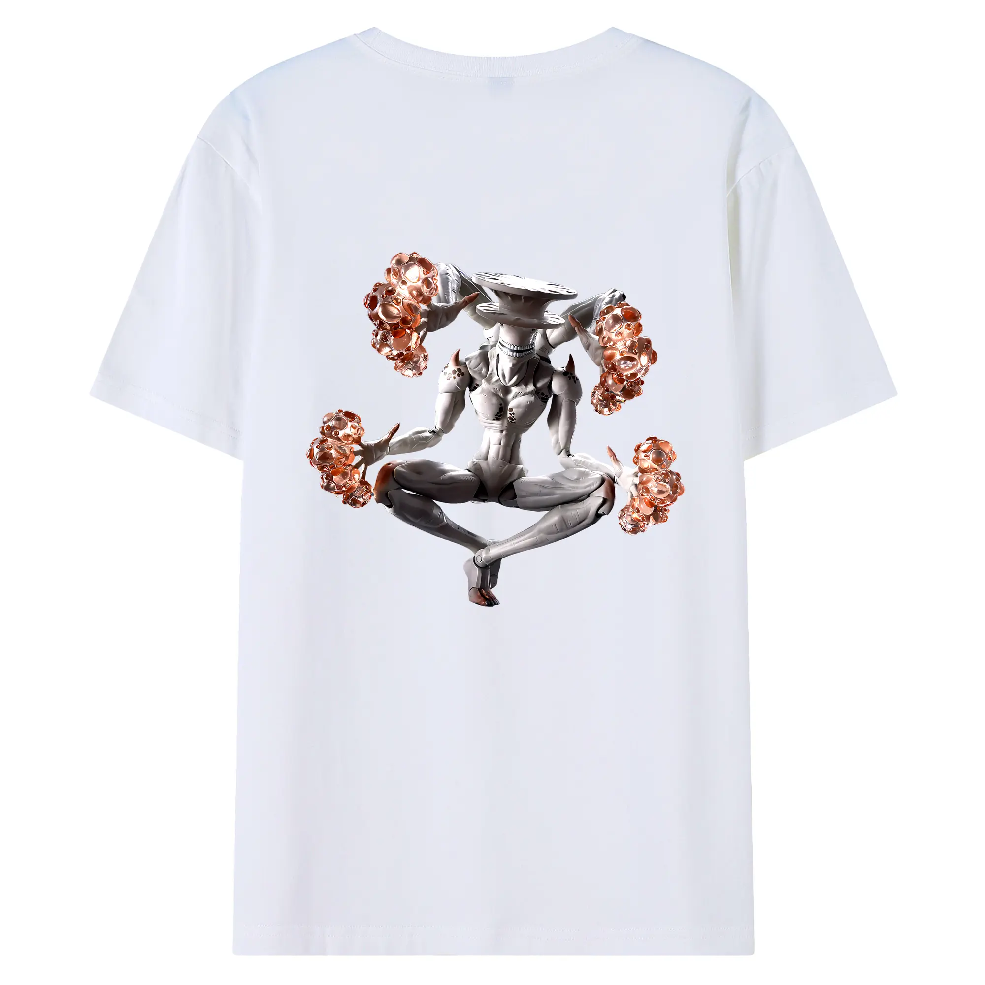 綿100％ 半袖Tシャツ ・ バックプリント ・ 快適 通気性 ・ 日常使い 散歩 スポーツ用