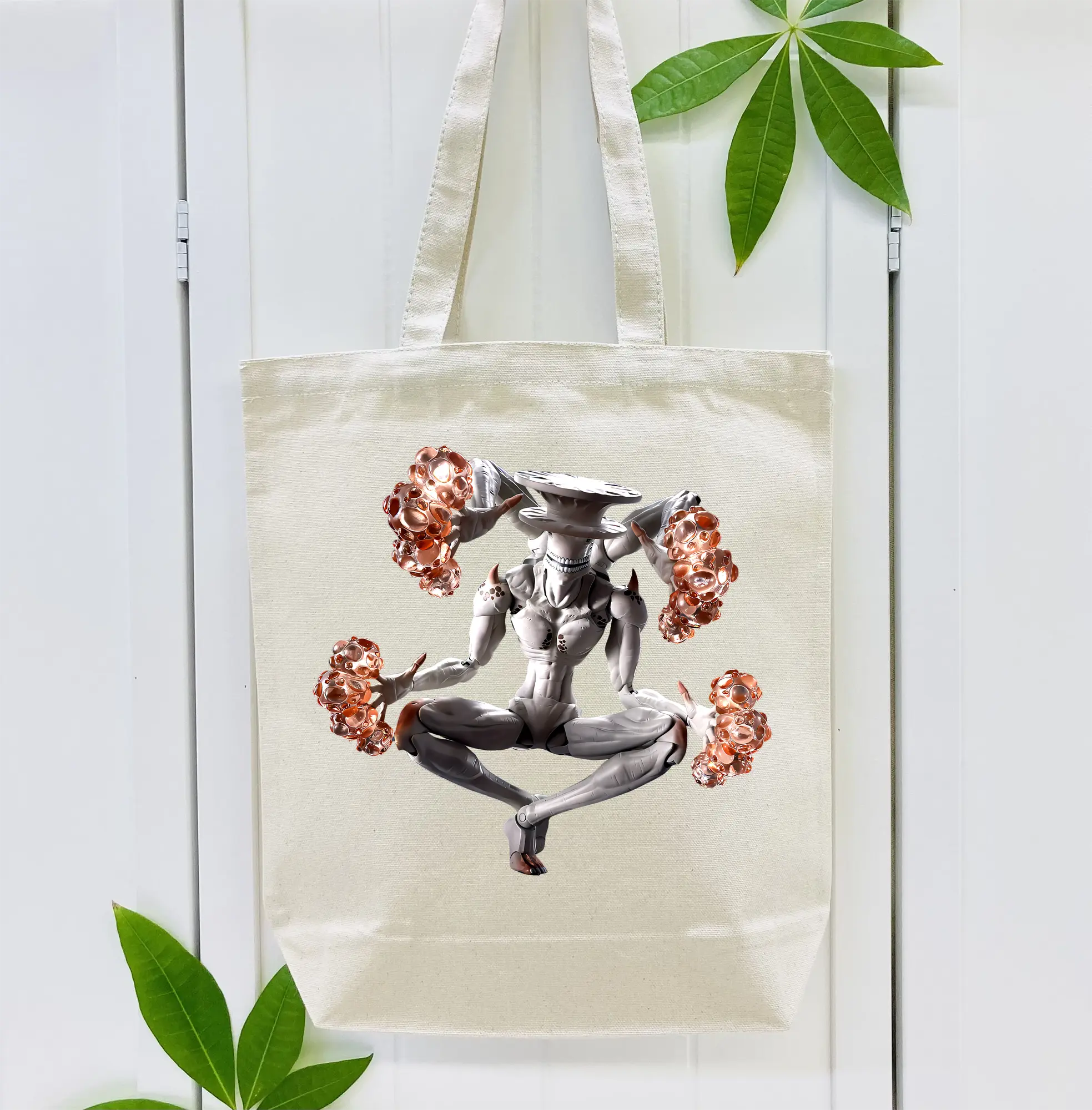 縦型キャンバス手提げバッグ（トートバッグ） ・ キャンバス素材 ・ ショッピング用 ・ 軽量 丈夫 お手入れ簡単