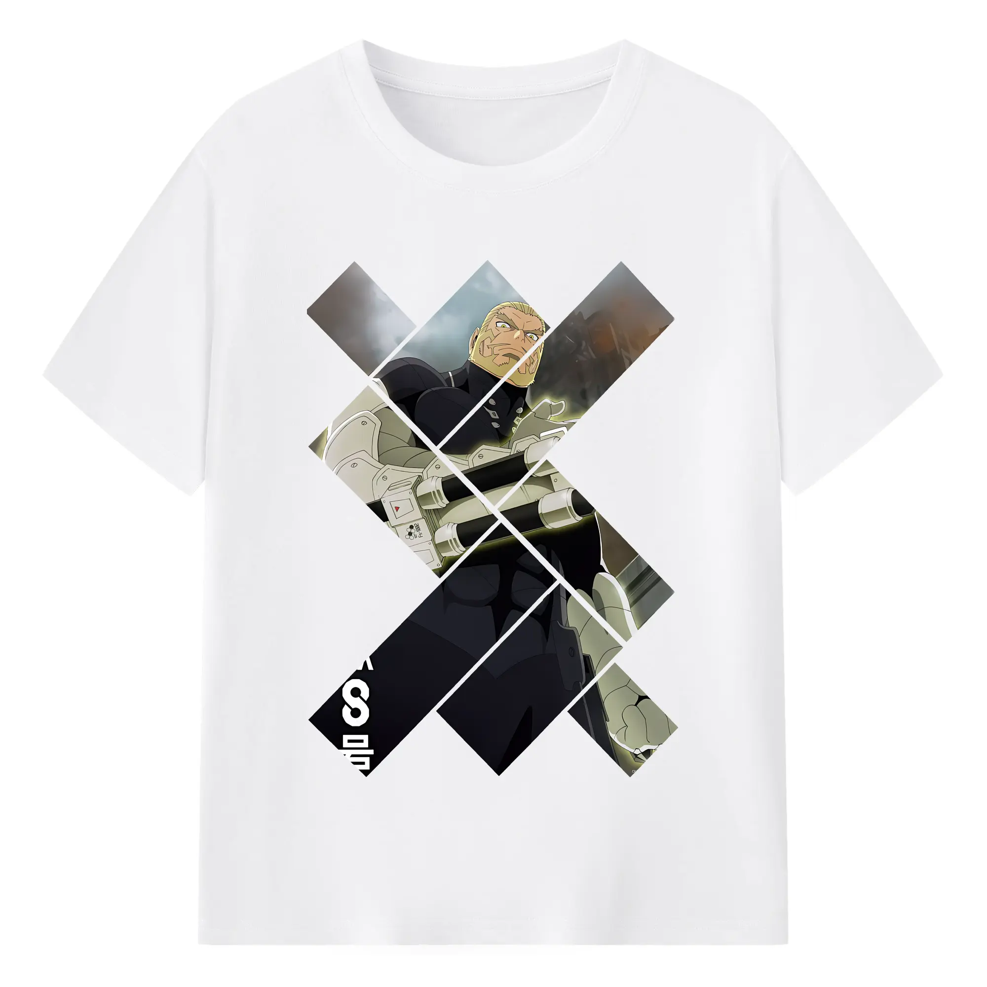 怪獣8号 グッズ,四ノ宮 功 - 綿100％ 半袖Tシャツ ・ フロントプリント ・ 快適 通気性 ・ 日常使い 散歩 スポーツ用