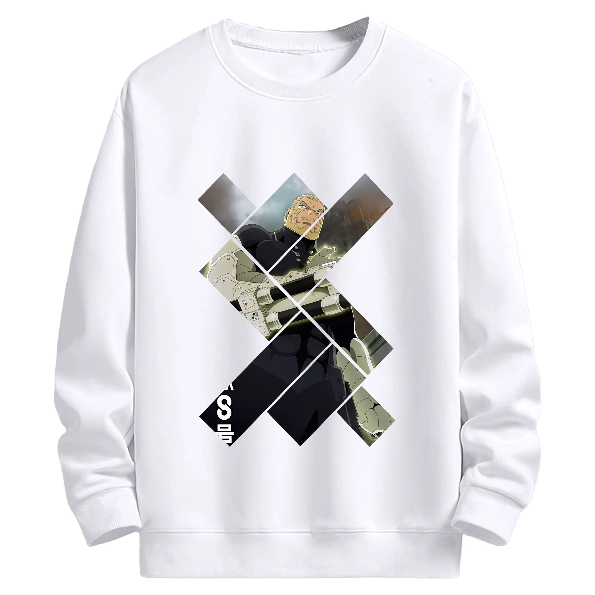 怪獣8号 グッズ,四ノ宮 功 - 高品質 クルーネック スウェット ・ コットン59％ ポリエステル41％ ・ ユニセックス 長袖 トレーナー ・ カジュアル デイリー スポーツ 散歩用