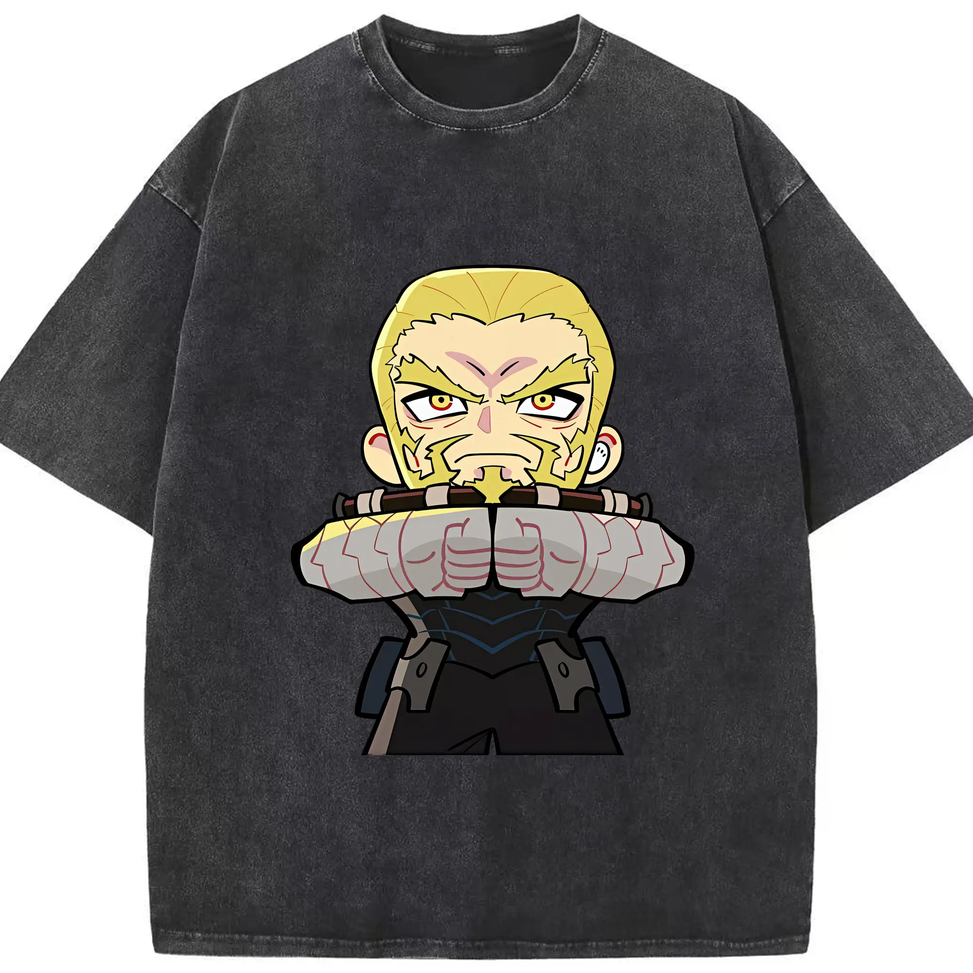 怪獣8号 グッズ,四ノ宮 功 - 綿100％ ヴィンテージ風 半袖Tシャツ ・ フロントプリント ・ 柔らか肌触り ・ 通気性 快適 ・ スポーツ カジュアル 外出用