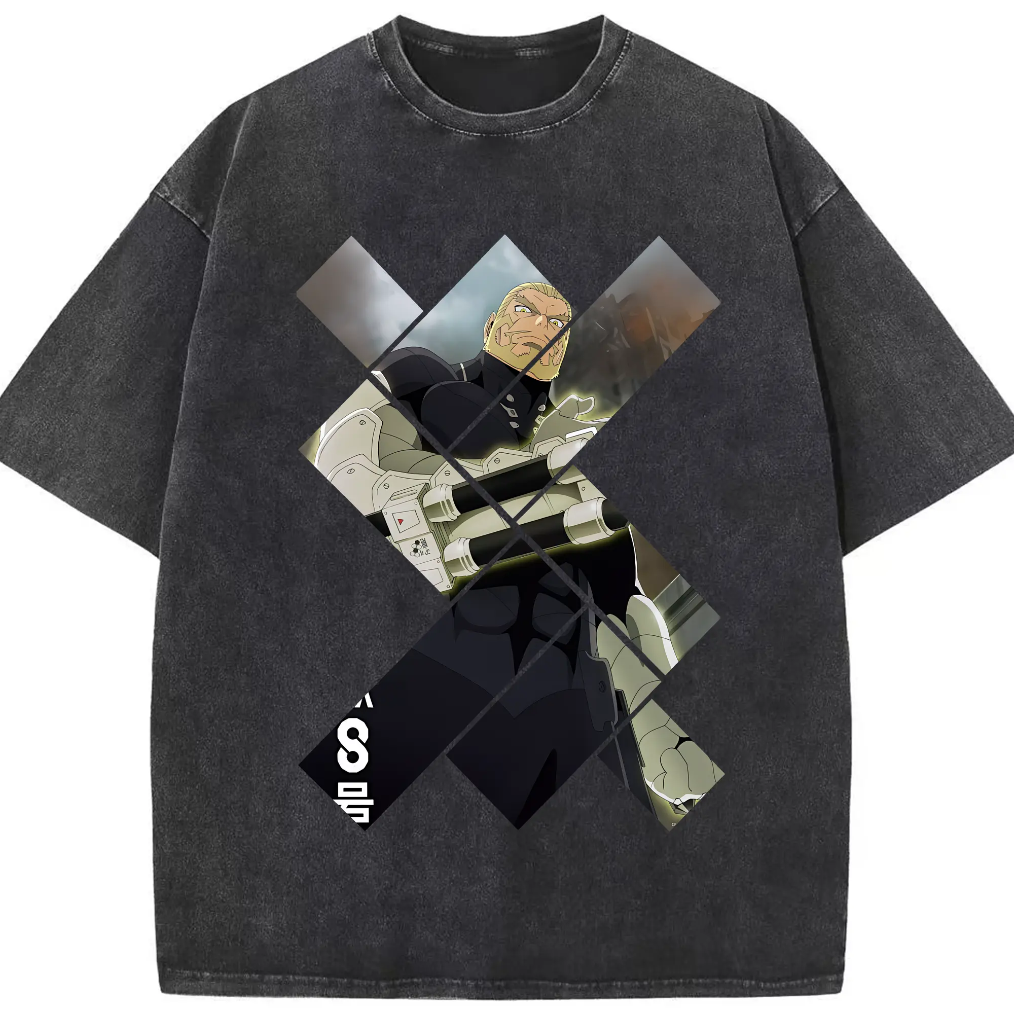 怪獣8号 グッズ,四ノ宮 功 - 綿100％ ヴィンテージ風 半袖Tシャツ ・ フロントプリント ・ 柔らか肌触り ・ 通気性 快適 ・ スポーツ カジュアル 外出用