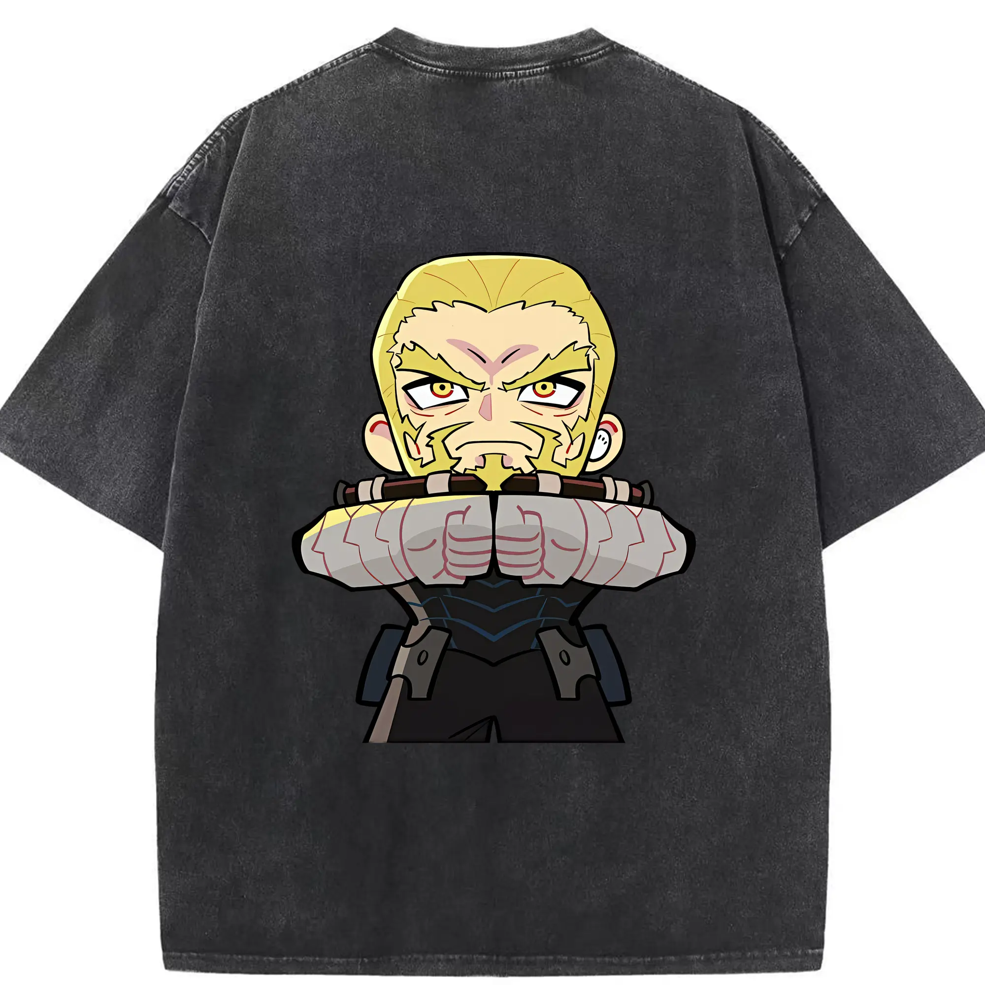 怪獣8号 グッズ,四ノ宮 功 - 綿100％ ヴィンテージ風 半袖Tシャツ ・ 背面プリント ・ 柔らか肌触り ・ 通気性 快適 ・ スポーツ カジュアル 外出用