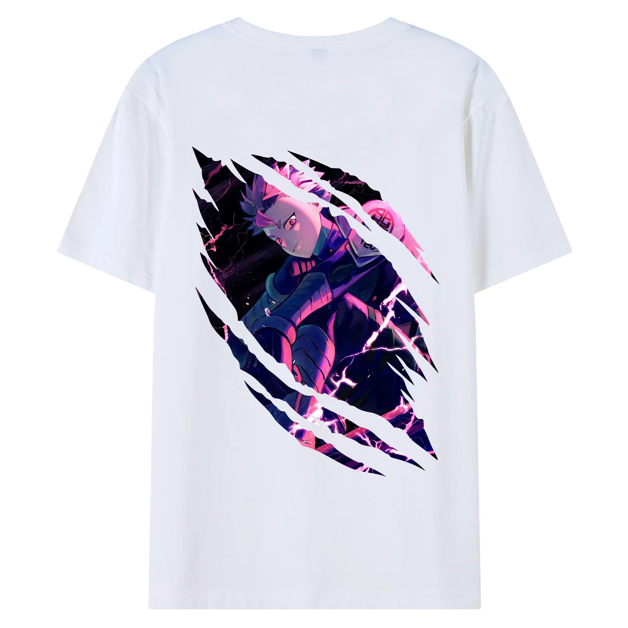 怪獣8号 グッズ,鳴海弦 - 綿100％ 半袖Tシャツ ・ バックプリント ・ 快適 通気性 ・ 日常使い 散歩 スポーツ用