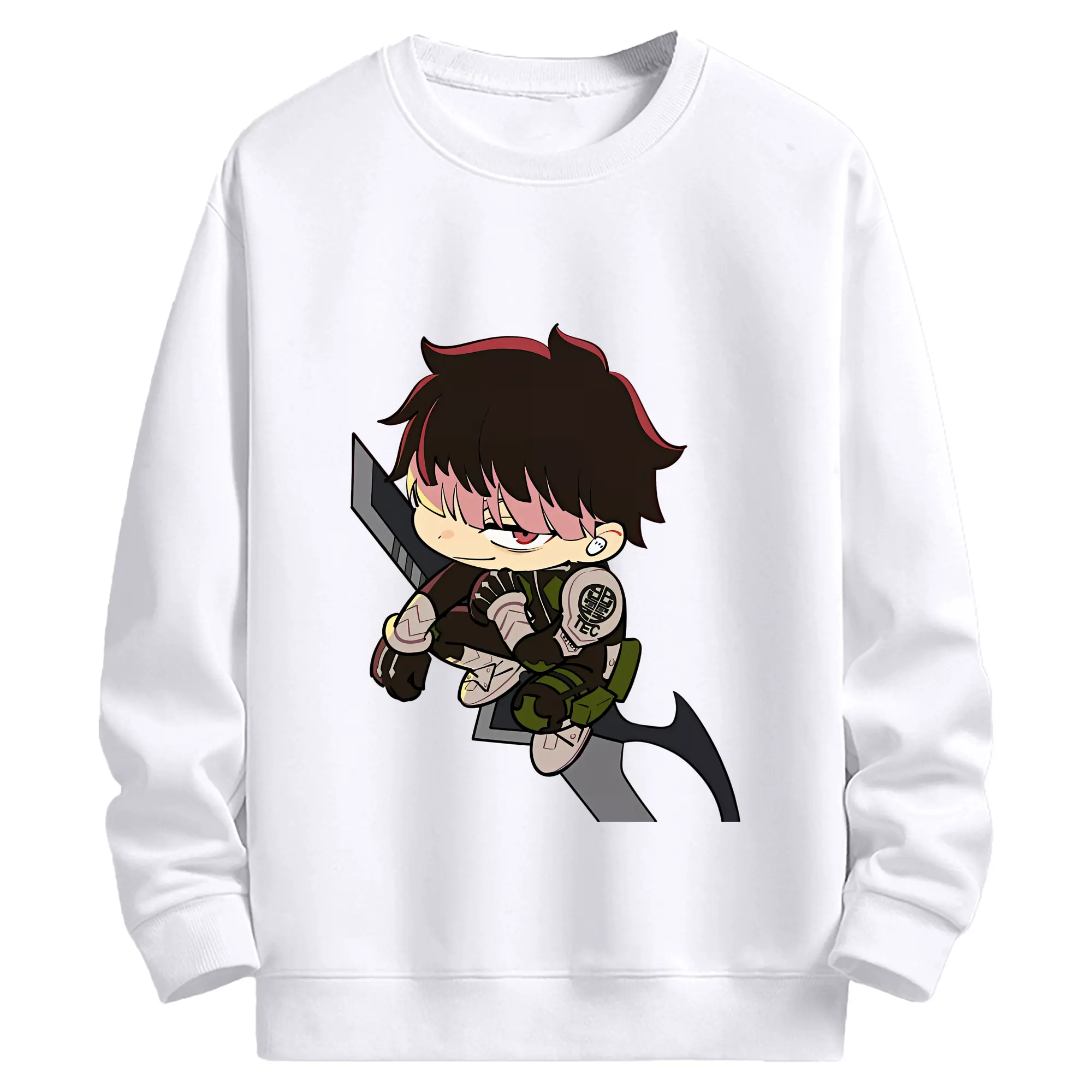 怪獣8号 グッズ,鳴海弦 - 高品質 クルーネック スウェット ・ コットン59％ ポリエステル41％ ・ ユニセックス 長袖 トレーナー ・ カジュアル デイリー スポーツ 散歩用