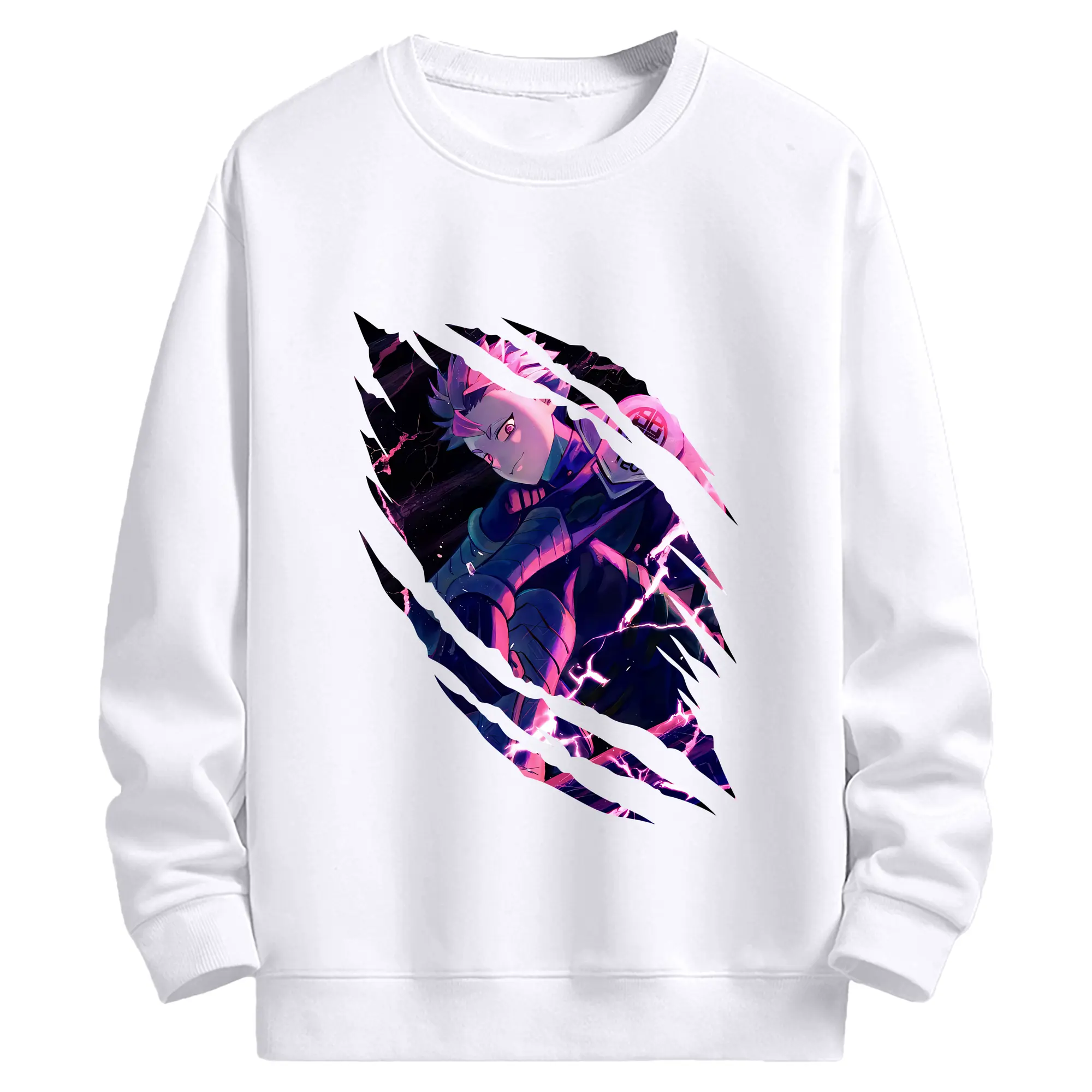 怪獣8号 グッズ,鳴海弦 - 高品質 クルーネック スウェット ・ コットン59％ ポリエステル41％ ・ ユニセックス 長袖 トレーナー ・ カジュアル デイリー スポーツ 散歩用