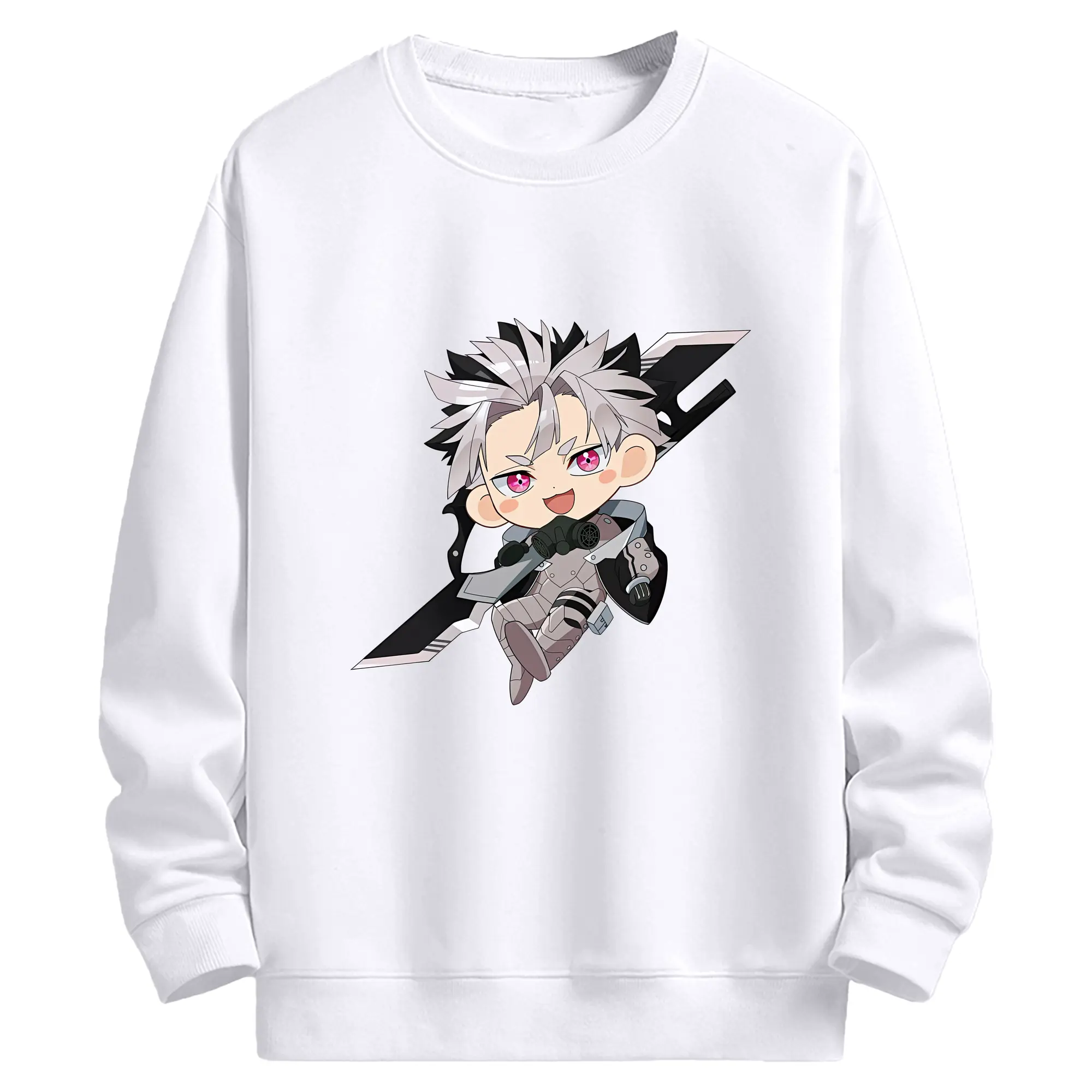 怪獣8号 グッズ,鳴海弦 - 高品質 クルーネック スウェット ・ コットン59％ ポリエステル41％ ・ ユニセックス 長袖 トレーナー ・ カジュアル デイリー スポーツ 散歩用