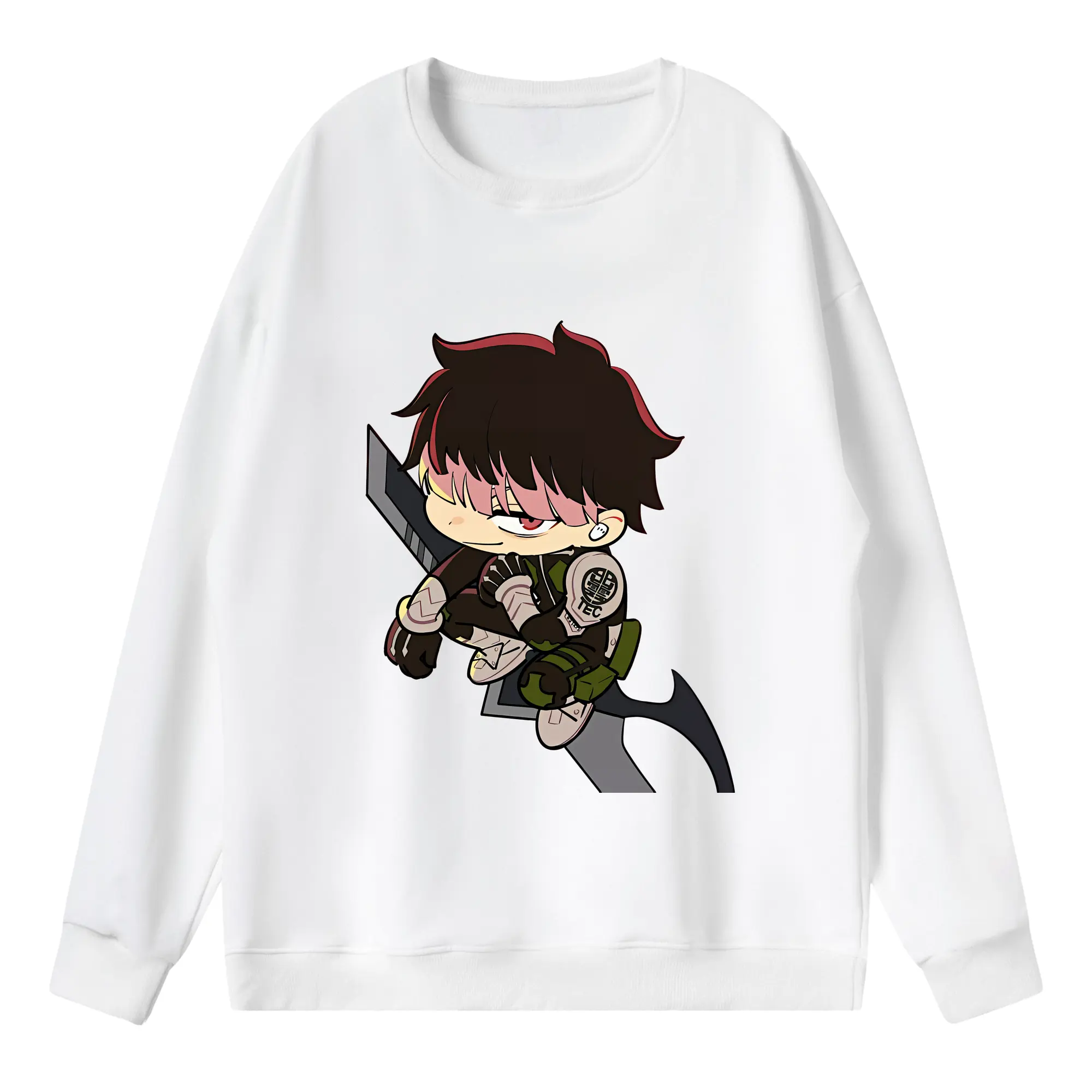 怪獣8号 グッズ,鳴海弦 - 薄手 クルーネック スウェット 裏毛260g · ポリエステル 春秋向け カジュアル 男女兼用 · トレーナー デイリー スポーツ 散歩に最適