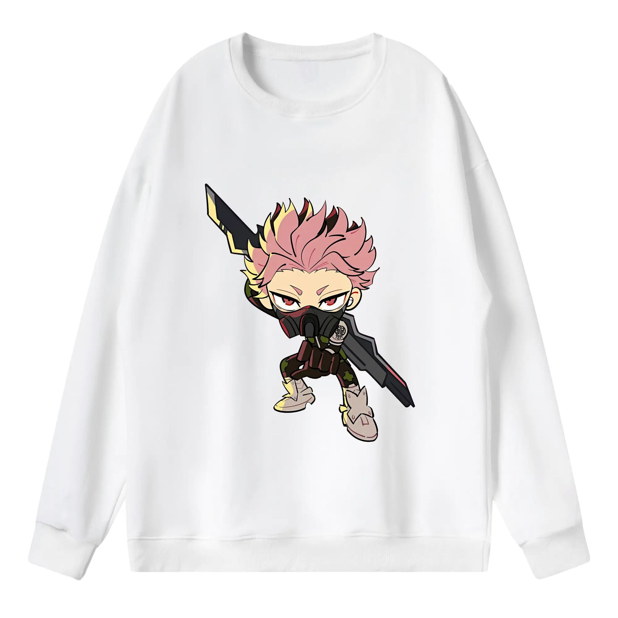 怪獣8号 グッズ,鳴海弦 - 薄手 クルーネック スウェット 裏毛260g · ポリエステル 春秋向け カジュアル 男女兼用 · トレーナー デイリー スポーツ 散歩に最適