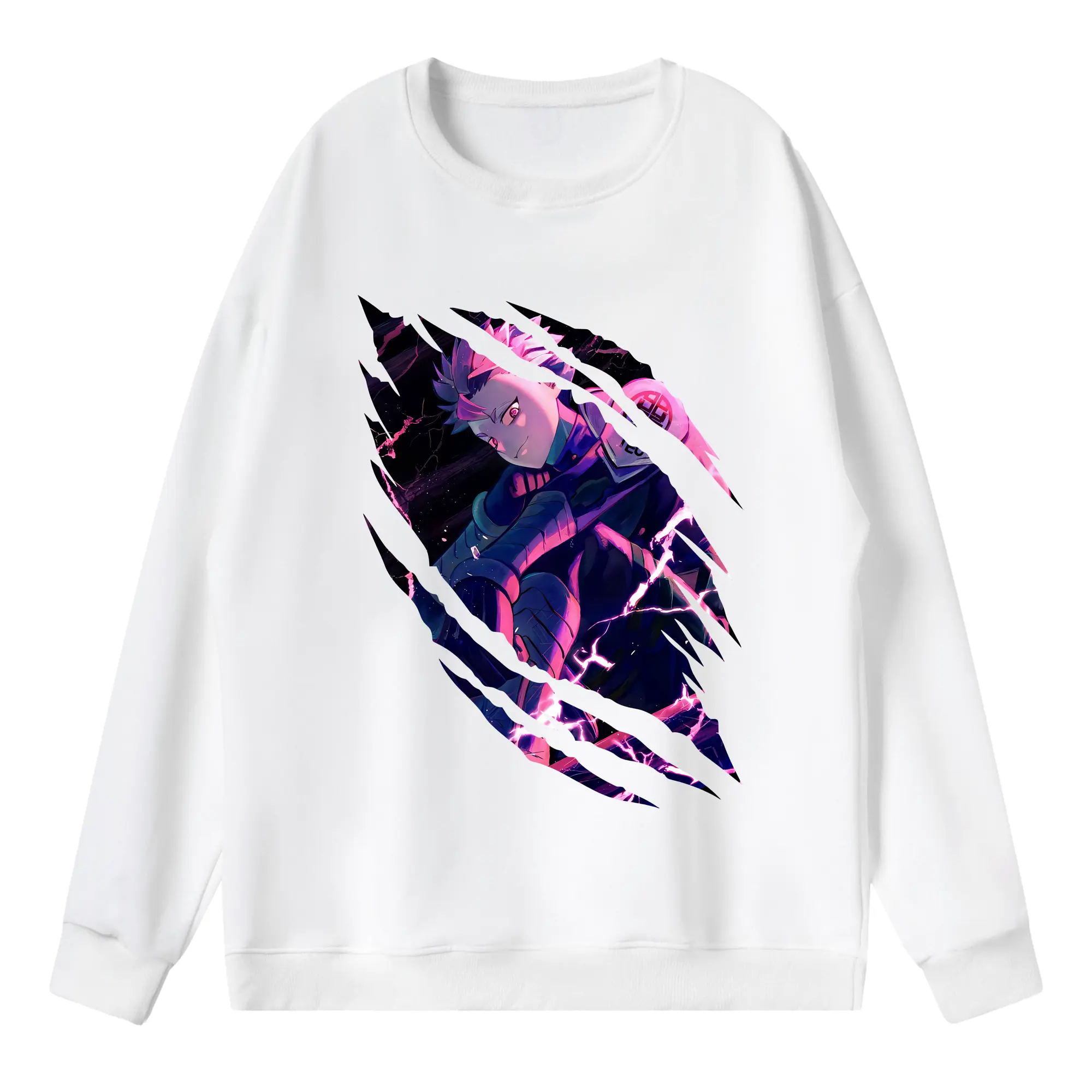 怪獣8号 グッズ,鳴海弦 - 薄手 クルーネック スウェット 裏毛260g · ポリエステル 春秋向け カジュアル 男女兼用 · トレーナー デイリー スポーツ 散歩に最適