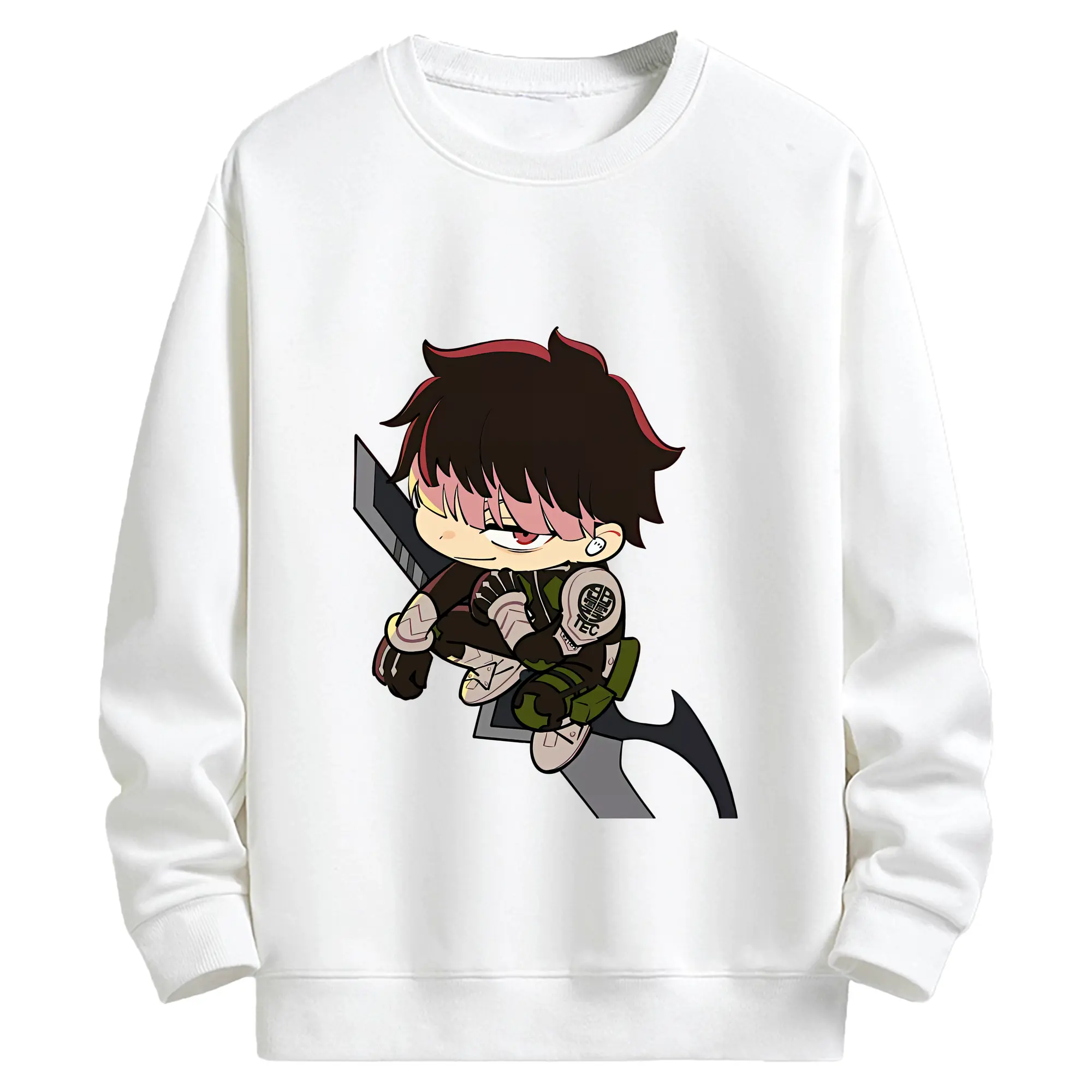 怪獣8号 グッズ,鳴海弦 - キッズ クルーネックスウェットシャツ ・ フロントプリント ・ 綿80％ ポリエステル20％ ・ 快適 通学 スポーツ 日常使い お散歩用