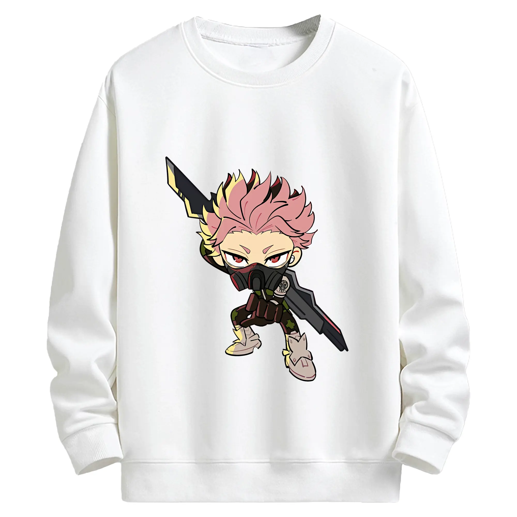 怪獣8号 グッズ,鳴海弦 - キッズ クルーネックスウェットシャツ ・ フロントプリント ・ 綿80％ ポリエステル20％ ・ 快適 通学 スポーツ 日常使い お散歩用