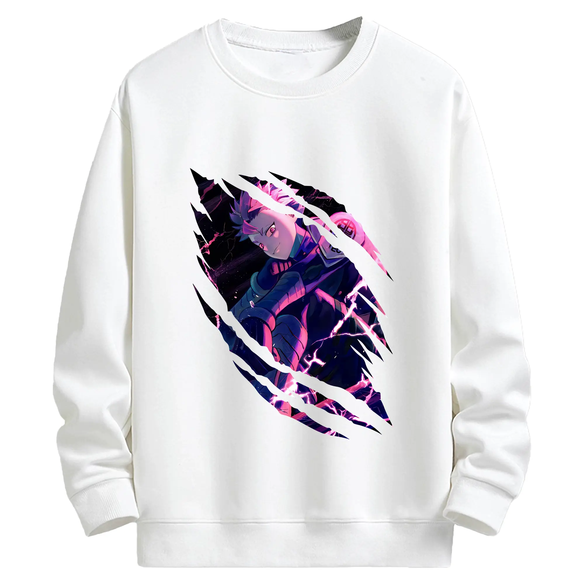 怪獣8号 グッズ,鳴海弦 - キッズ クルーネックスウェットシャツ ・ フロントプリント ・ 綿80％ ポリエステル20％ ・ 快適 通学 スポーツ 日常使い お散歩用