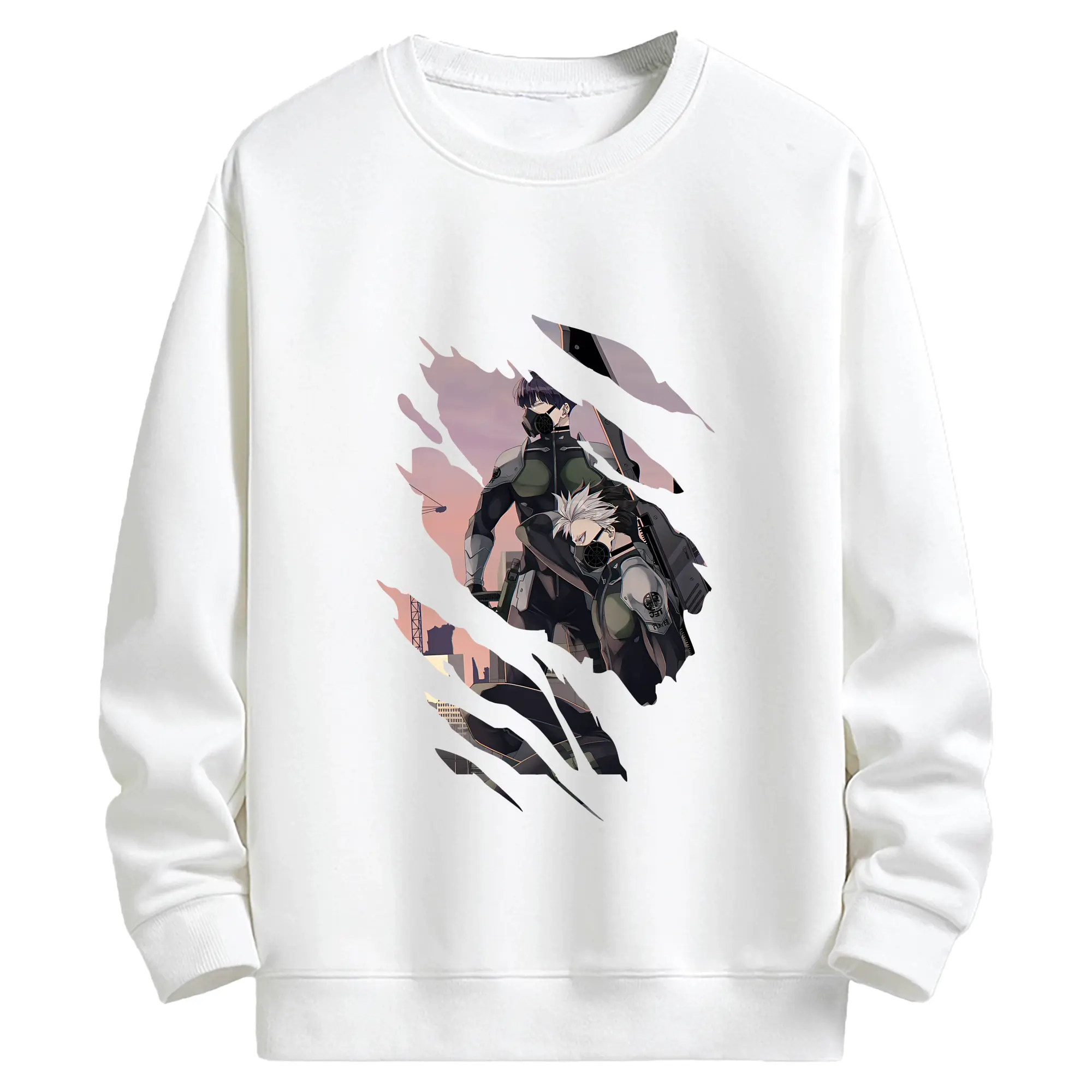 怪獣8号 グッズ,鳴海弦 - キッズ クルーネックスウェットシャツ ・ フロントプリント ・ 綿80％ ポリエステル20％ ・ 快適 通学 スポーツ 日常使い お散歩用