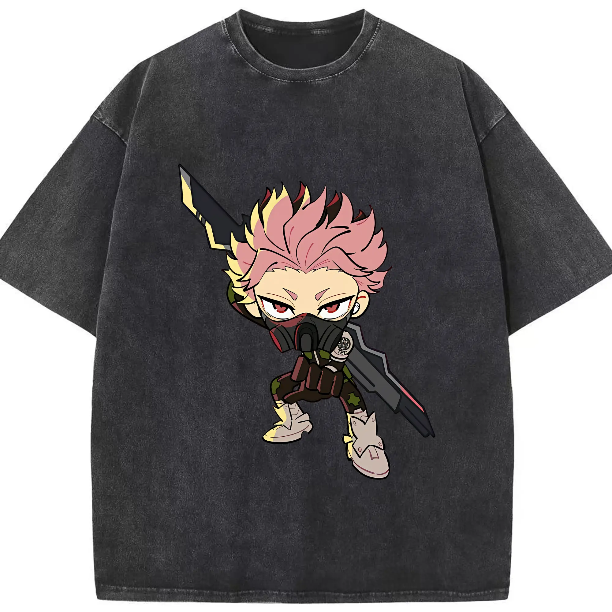 怪獣8号 グッズ,鳴海弦 - 綿100％ ヴィンテージ風 半袖Tシャツ ・ フロントプリント ・ 柔らか肌触り ・ 通気性 快適 ・ スポーツ カジュアル 外出用