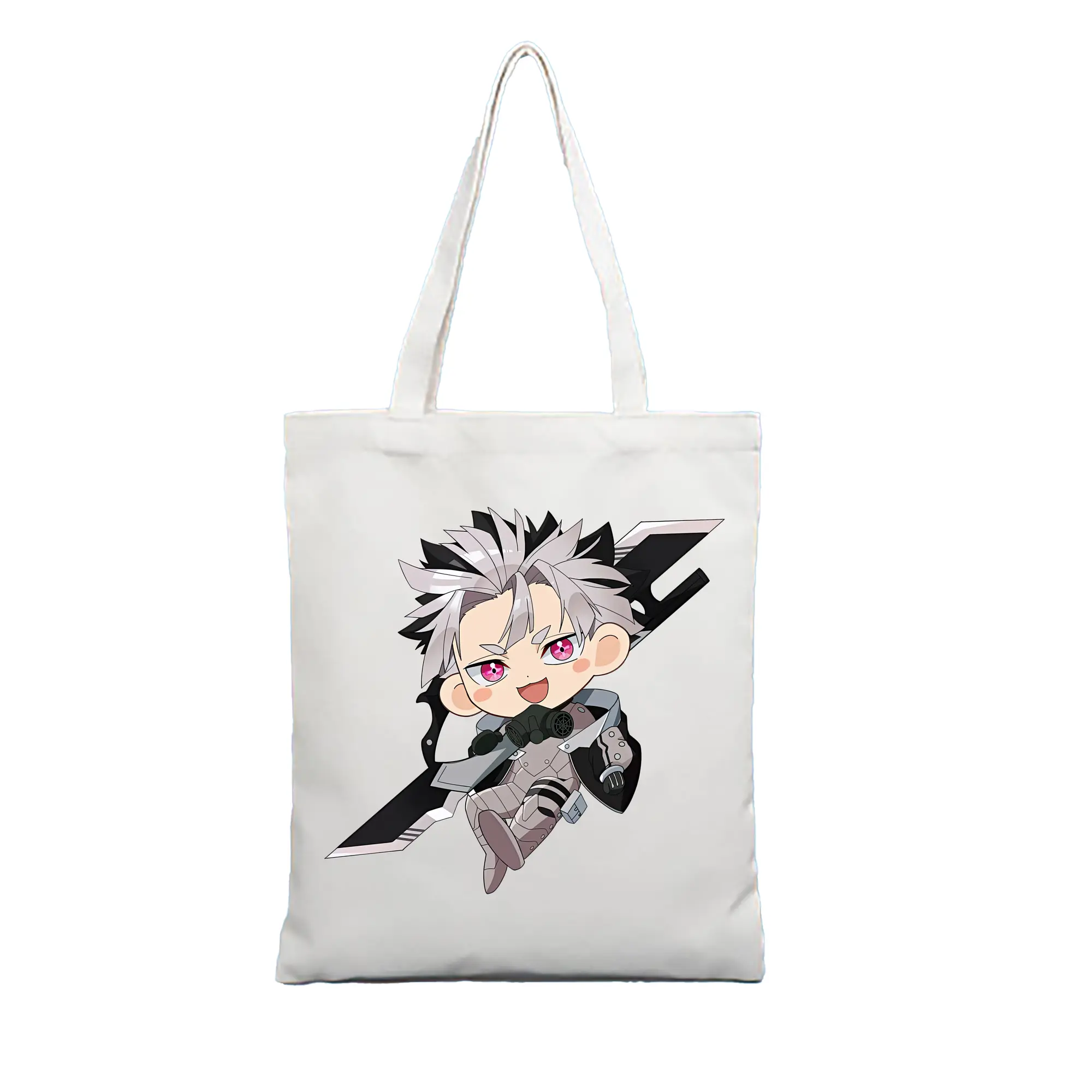 怪獣8号 グッズ,鳴海弦 - 縦型キャンバス手提げバッグ（トートバッグ） ・ キャンバス素材 ・ ショッピング用 ・ 軽量 丈夫 お手入れ簡単