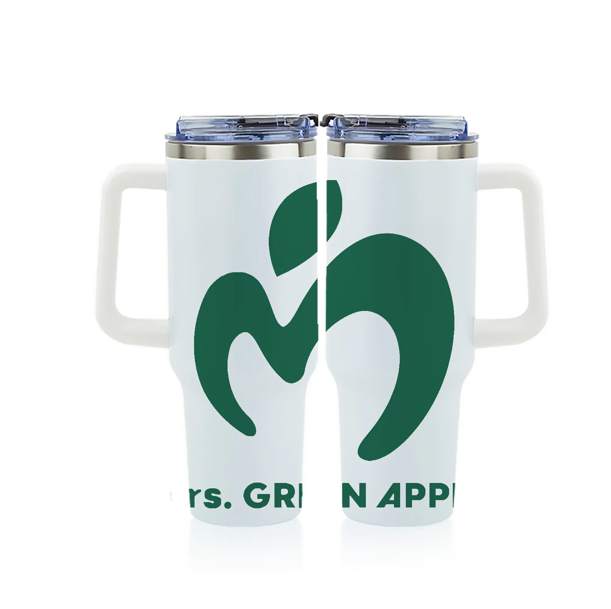 ミセス グリーン アップル グッズ - 1200mL フルプリント車用タンブラー ・ 304ステンレス 内側 ・ 201ステンレス 外側 ・ 保温 保冷 ・ 通勤 ドライブ アウトドア用