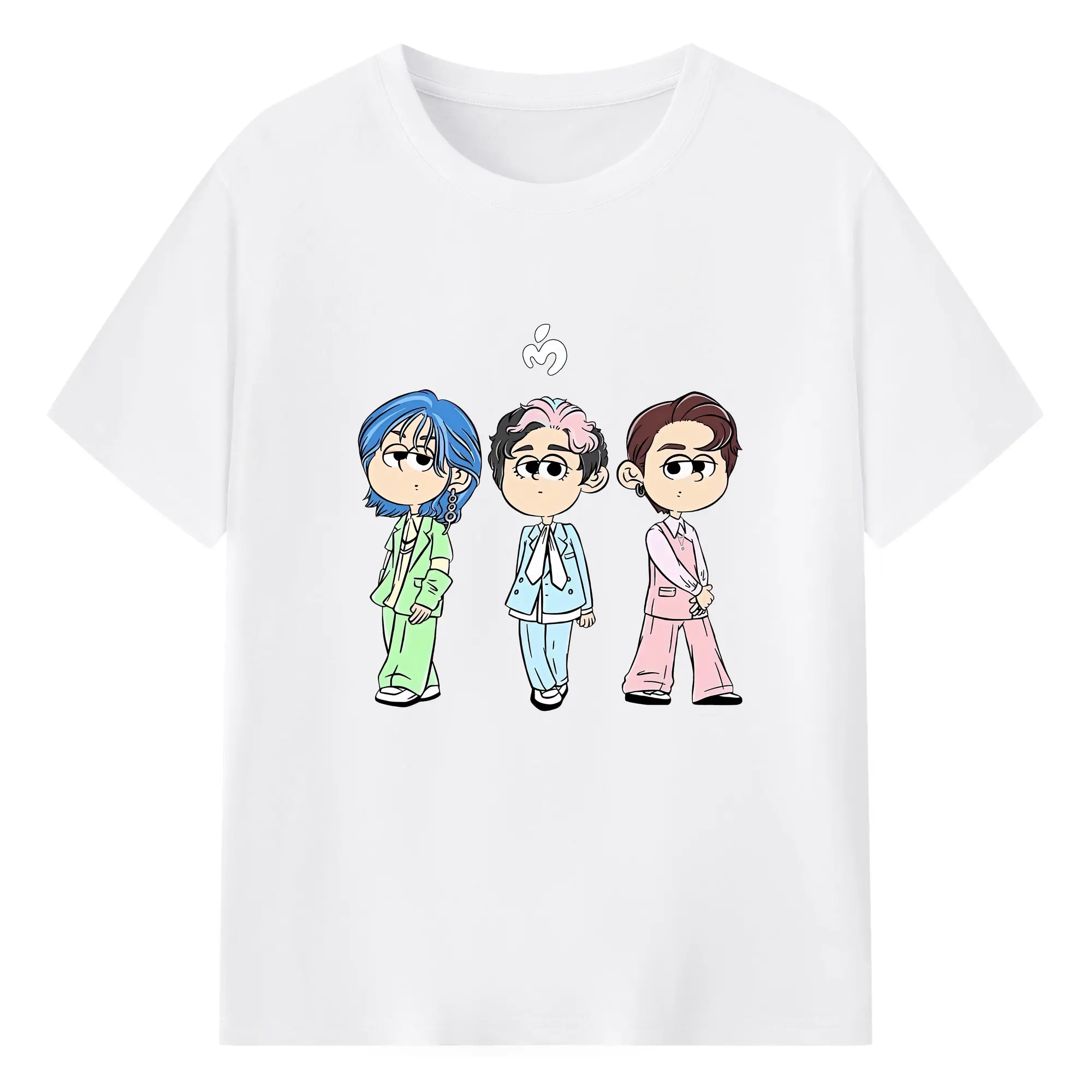 ミセス グリーン アップル グッズ - 綿100％ 半袖Tシャツ ・ フロントプリント ・ 快適 通気性 ・ 日常使い 散歩 スポーツ用