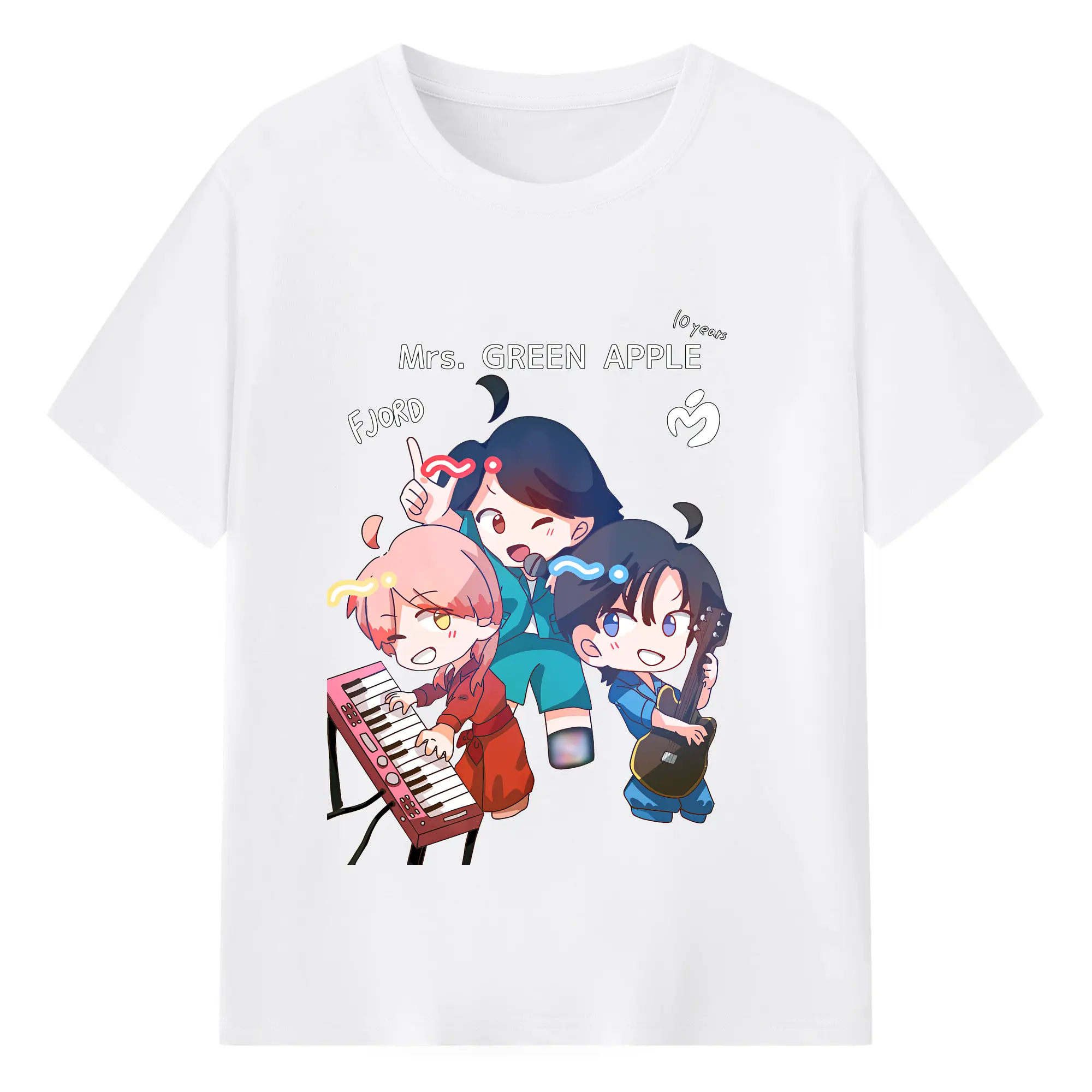 ミセス グリーン アップル グッズ - 綿100％ 半袖Tシャツ ・ フロントプリント ・ 快適 通気性 ・ 日常使い 散歩 スポーツ用
