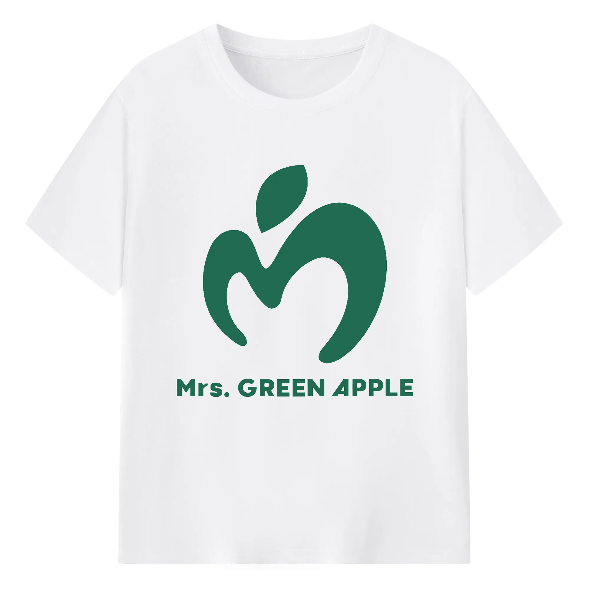 ミセス グリーン アップル グッズ - 綿100％ 半袖Tシャツ ・ フロントプリント ・ 快適 通気性 ・ 日常使い 散歩 スポーツ用