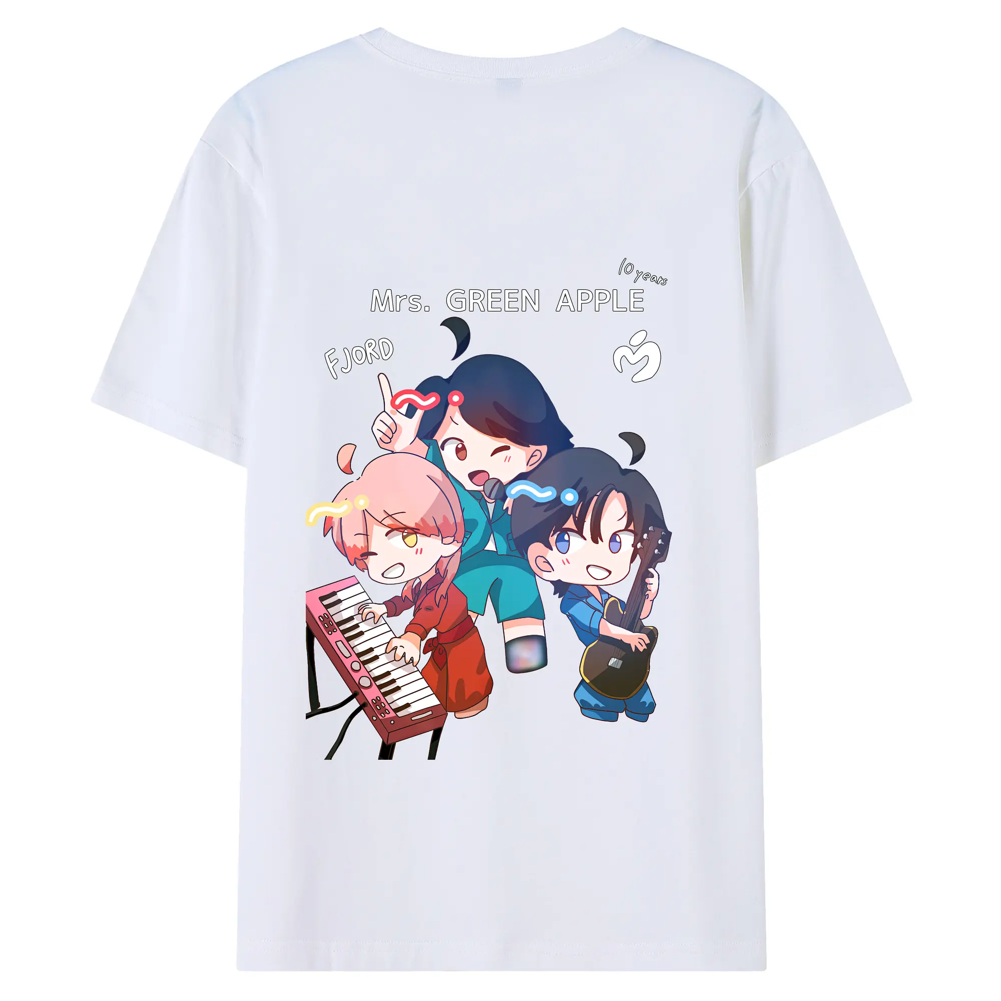 ミセス グリーン アップル グッズ - 綿100％ 半袖Tシャツ ・ バックプリント ・ 快適 通気性 ・ 日常使い 散歩 スポーツ用