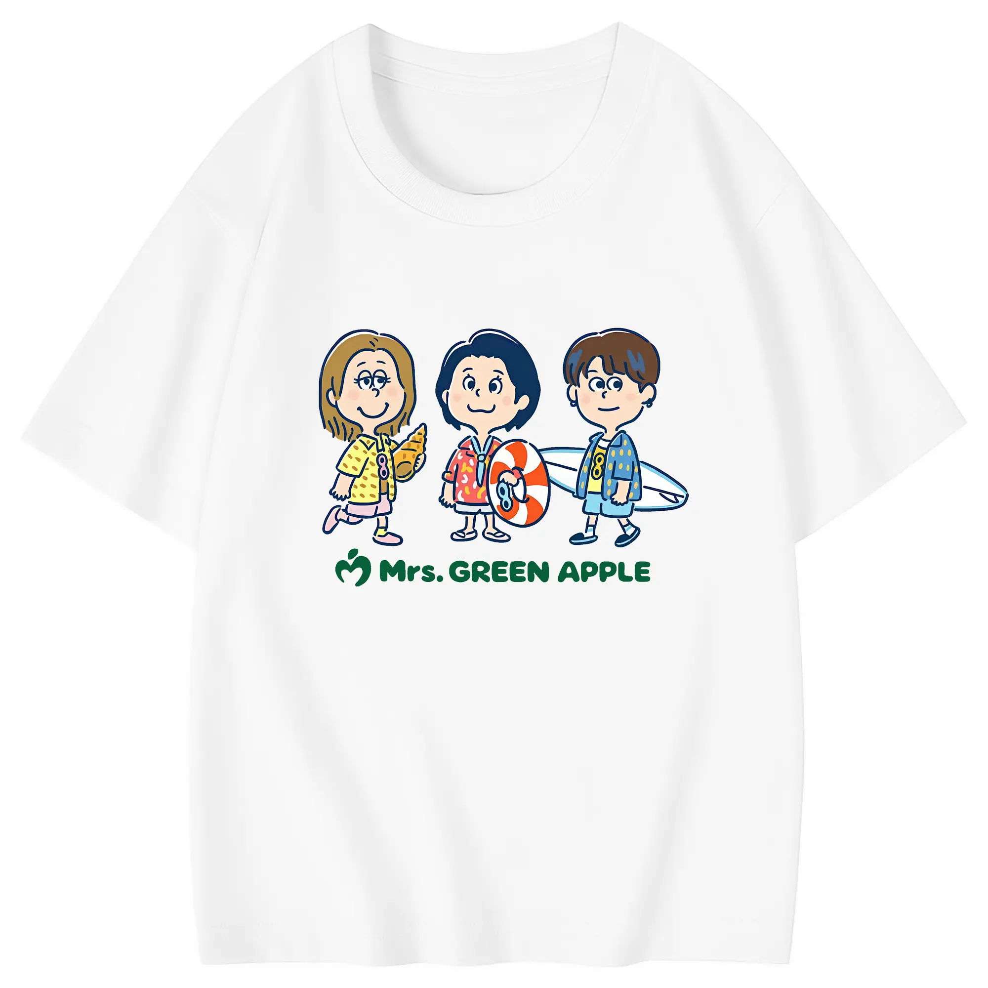 ミセス グリーン アップル グッズ - 綿100％ キッズTシャツ ・ フロントプリント ・ 快適 通気性 ・ スポーツ カジュアル 散歩用