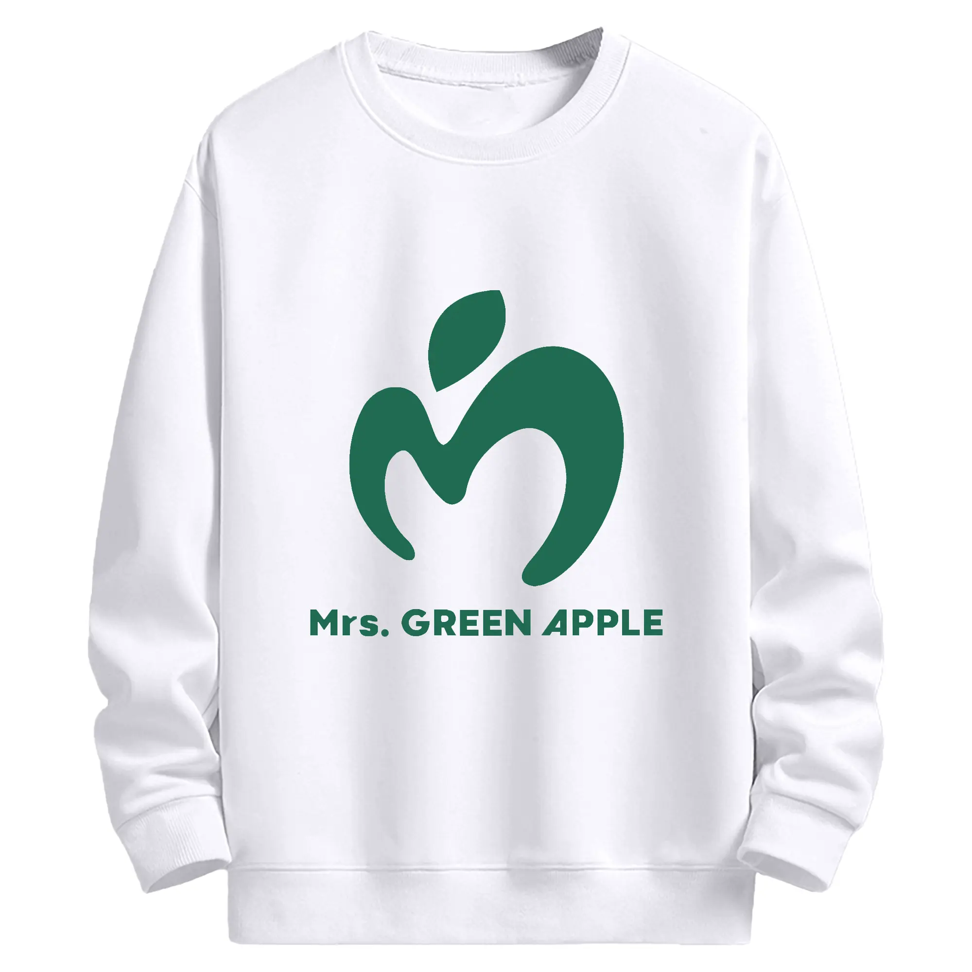 ミセス グリーン アップル グッズ - 高品質 クルーネック スウェット ・ コットン59％ ポリエステル41％ ・ ユニセックス 長袖 トレーナー ・ カジュアル デイリー スポーツ 散歩用